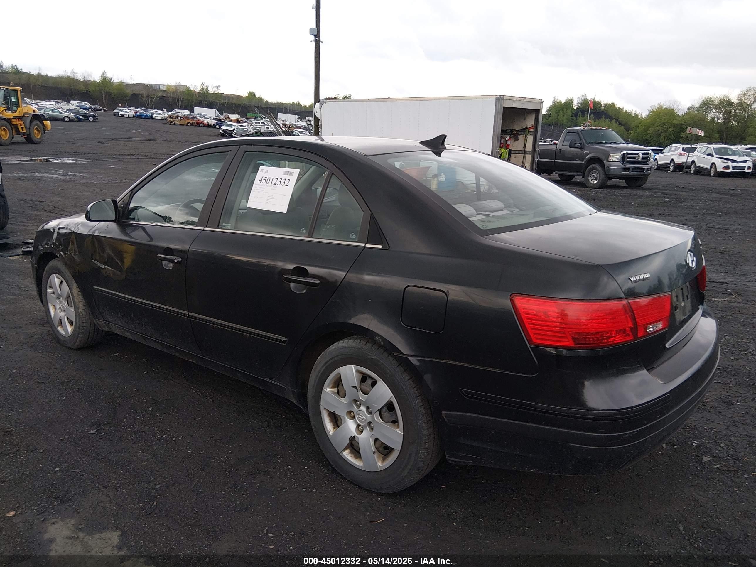 2009 Hyundai Sonata Gls Black vin: 5NPET46C79H454641
