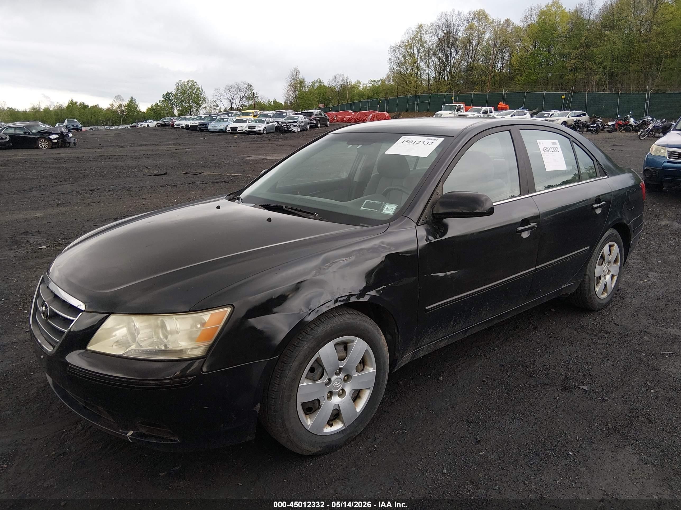 2009 Hyundai Sonata Gls Black vin: 5NPET46C79H454641