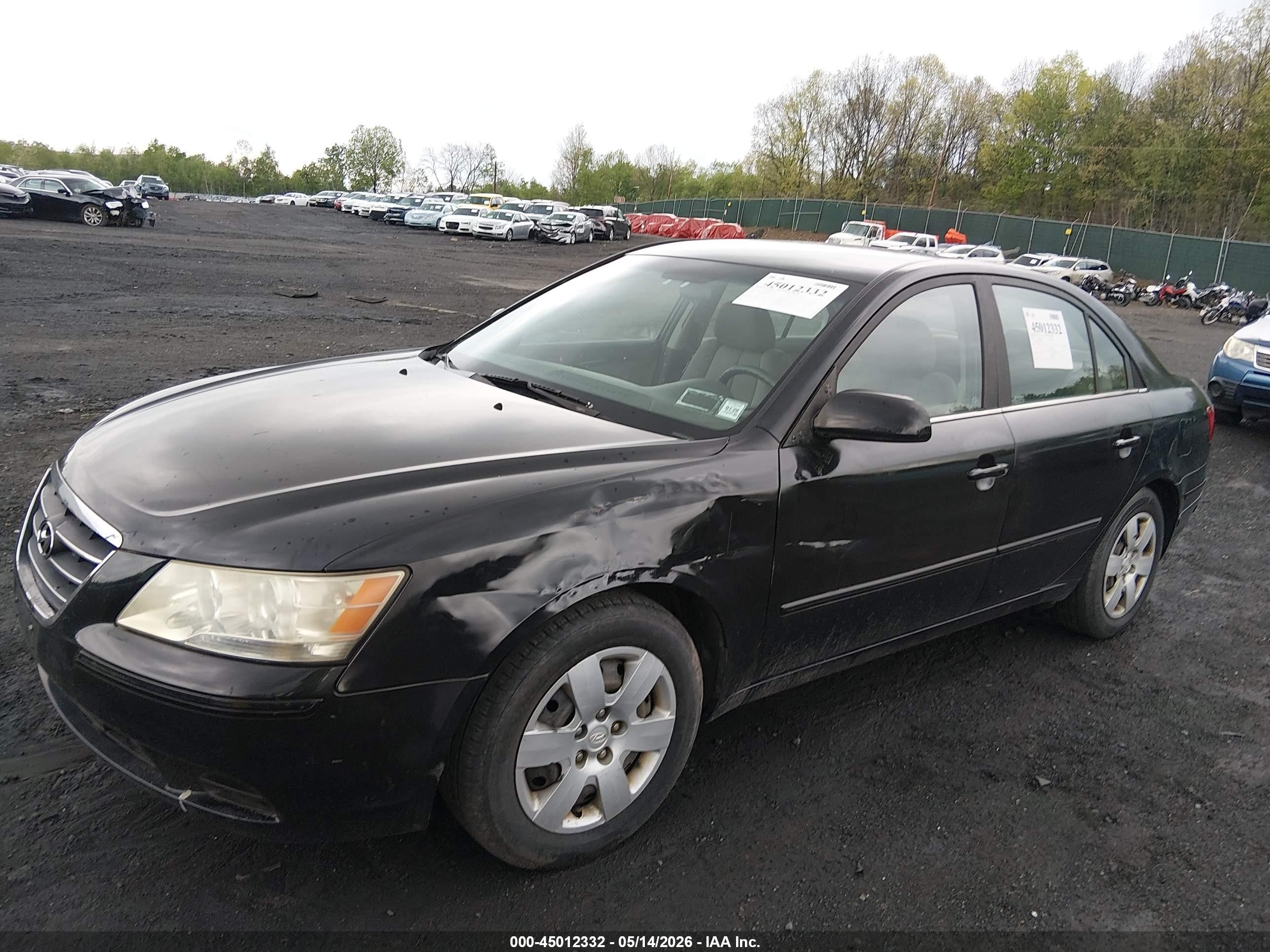2009 Hyundai Sonata Gls Black vin: 5NPET46C79H454641