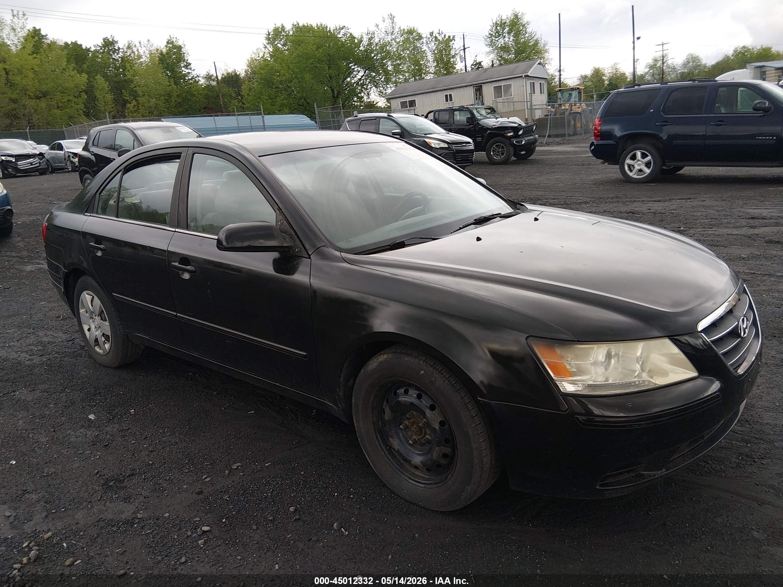 2009 Hyundai Sonata Gls Black vin: 5NPET46C79H454641