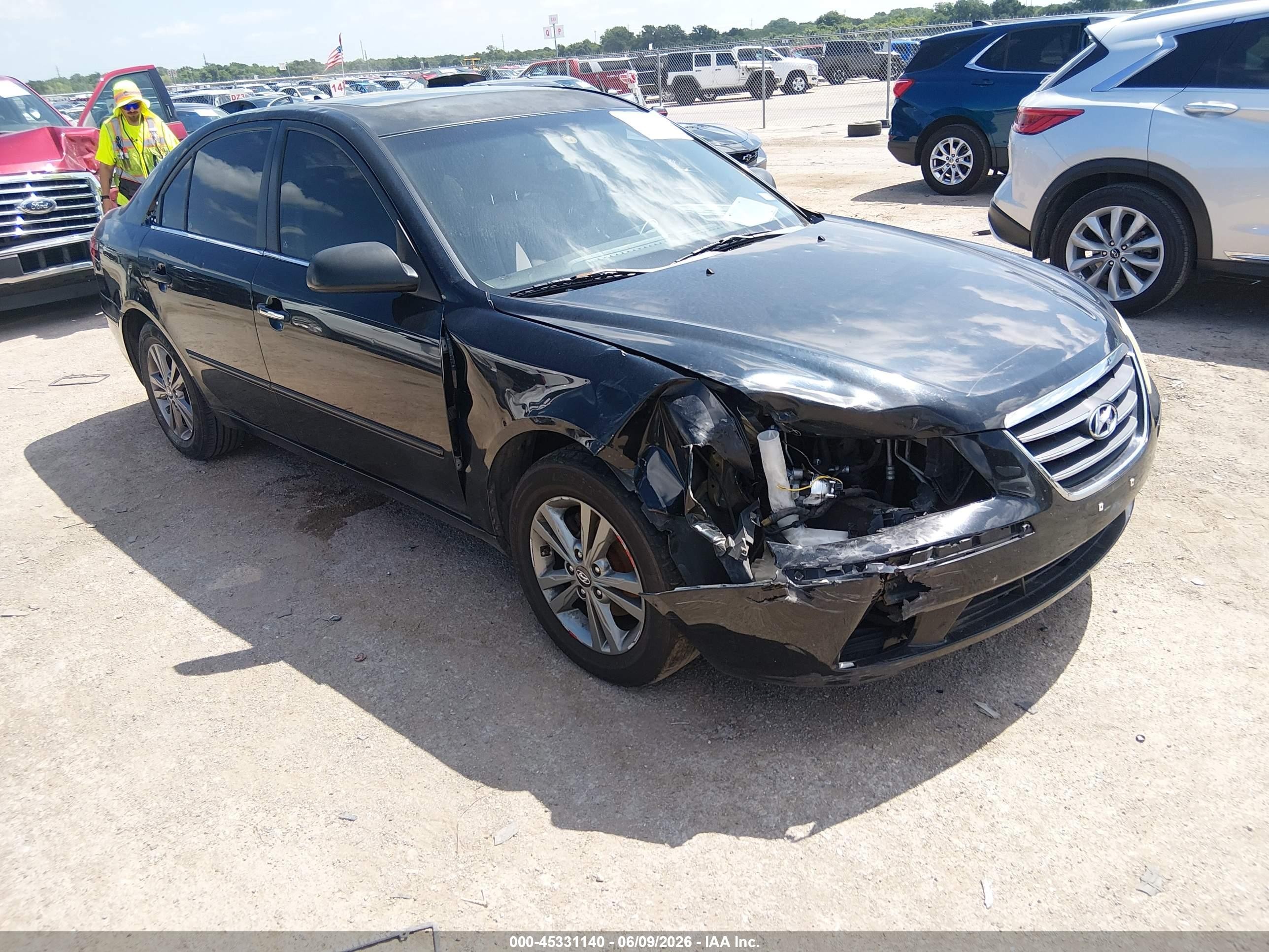 2009 Hyundai Sonata Gls Black vin: 5NPET46C79H458933