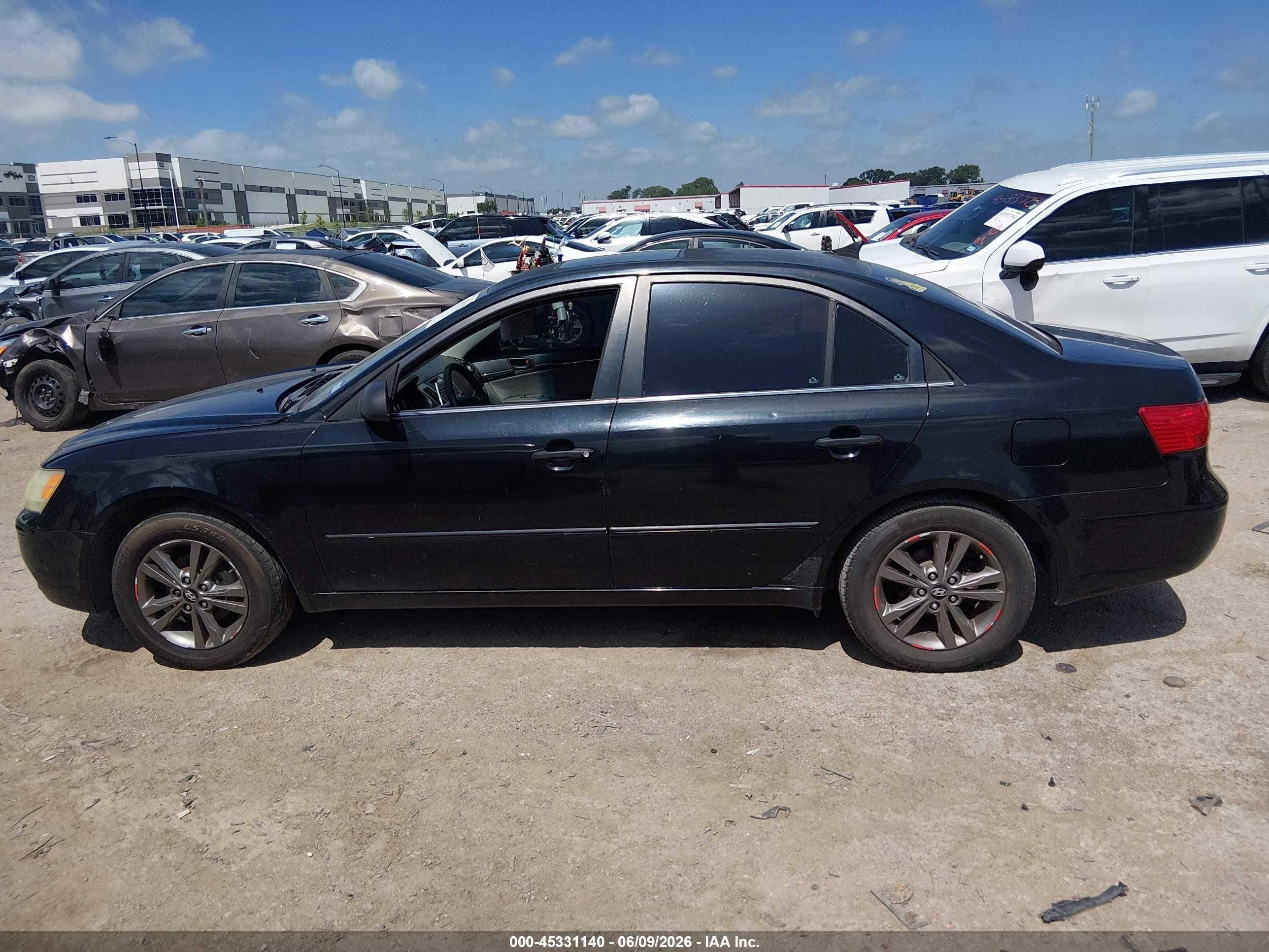2009 Hyundai Sonata Gls Черный vin: 5NPET46C79H458933