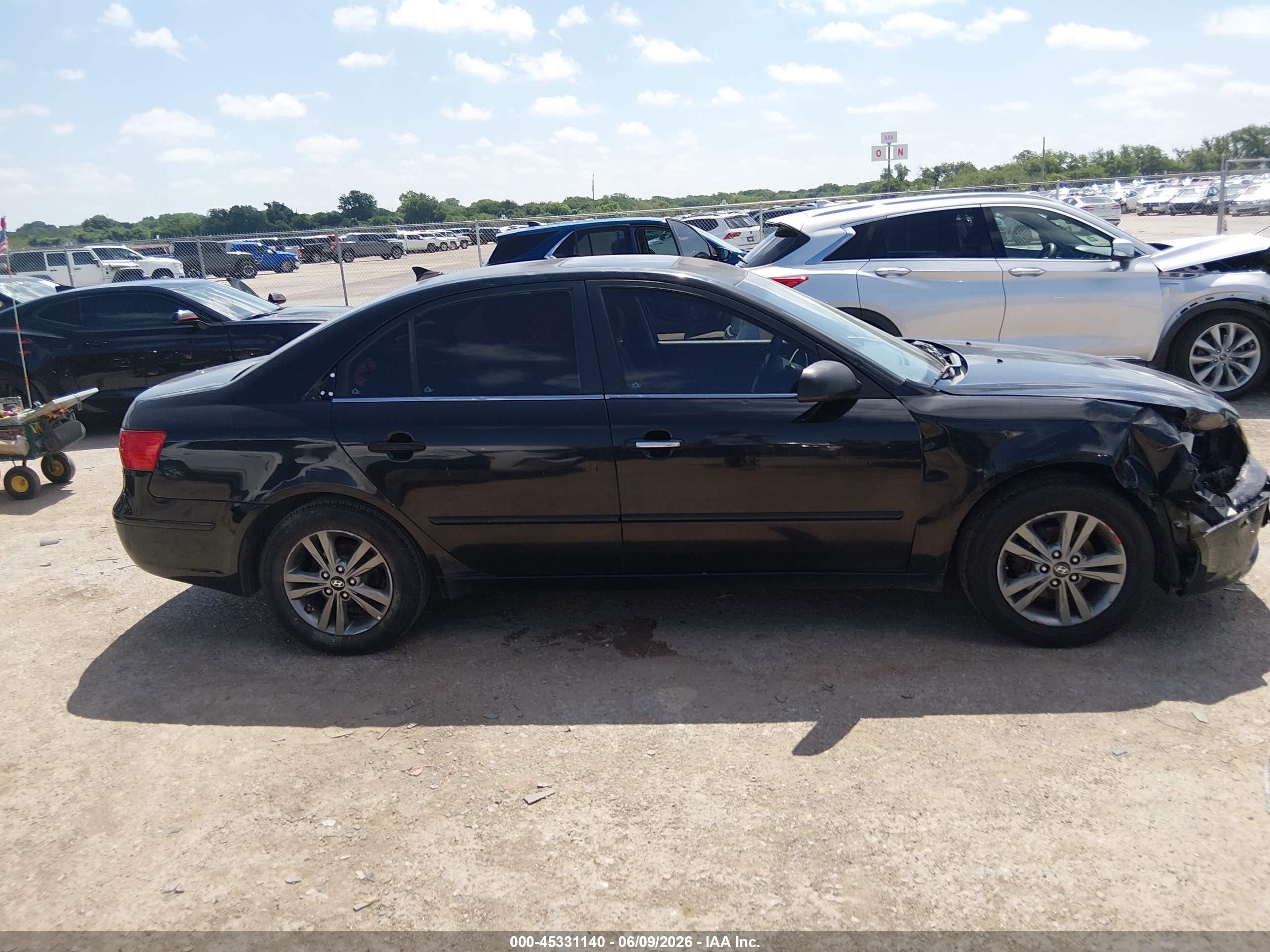 2009 Hyundai Sonata Gls Черный vin: 5NPET46C79H458933
