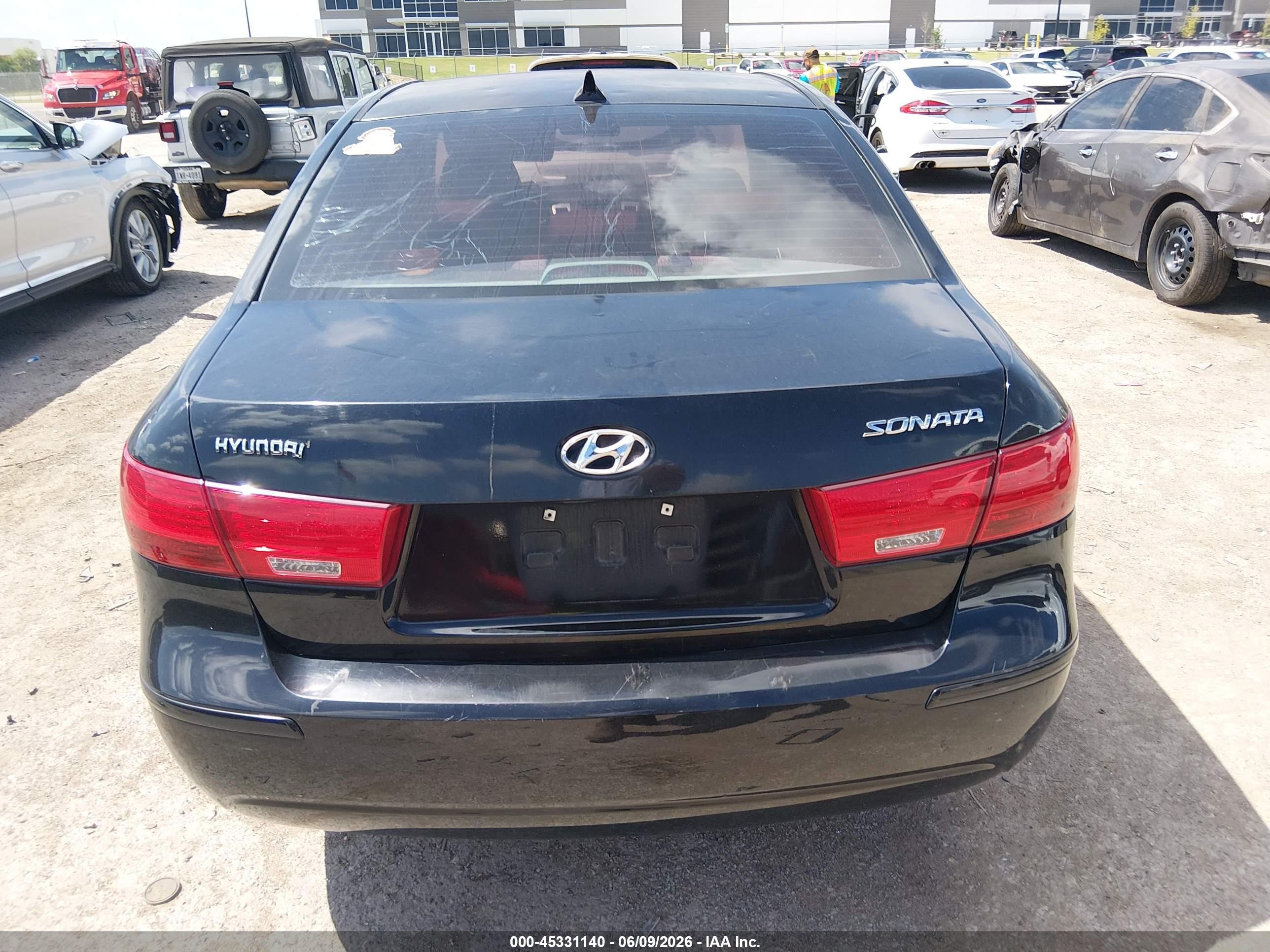 2009 Hyundai Sonata Gls Черный vin: 5NPET46C79H458933