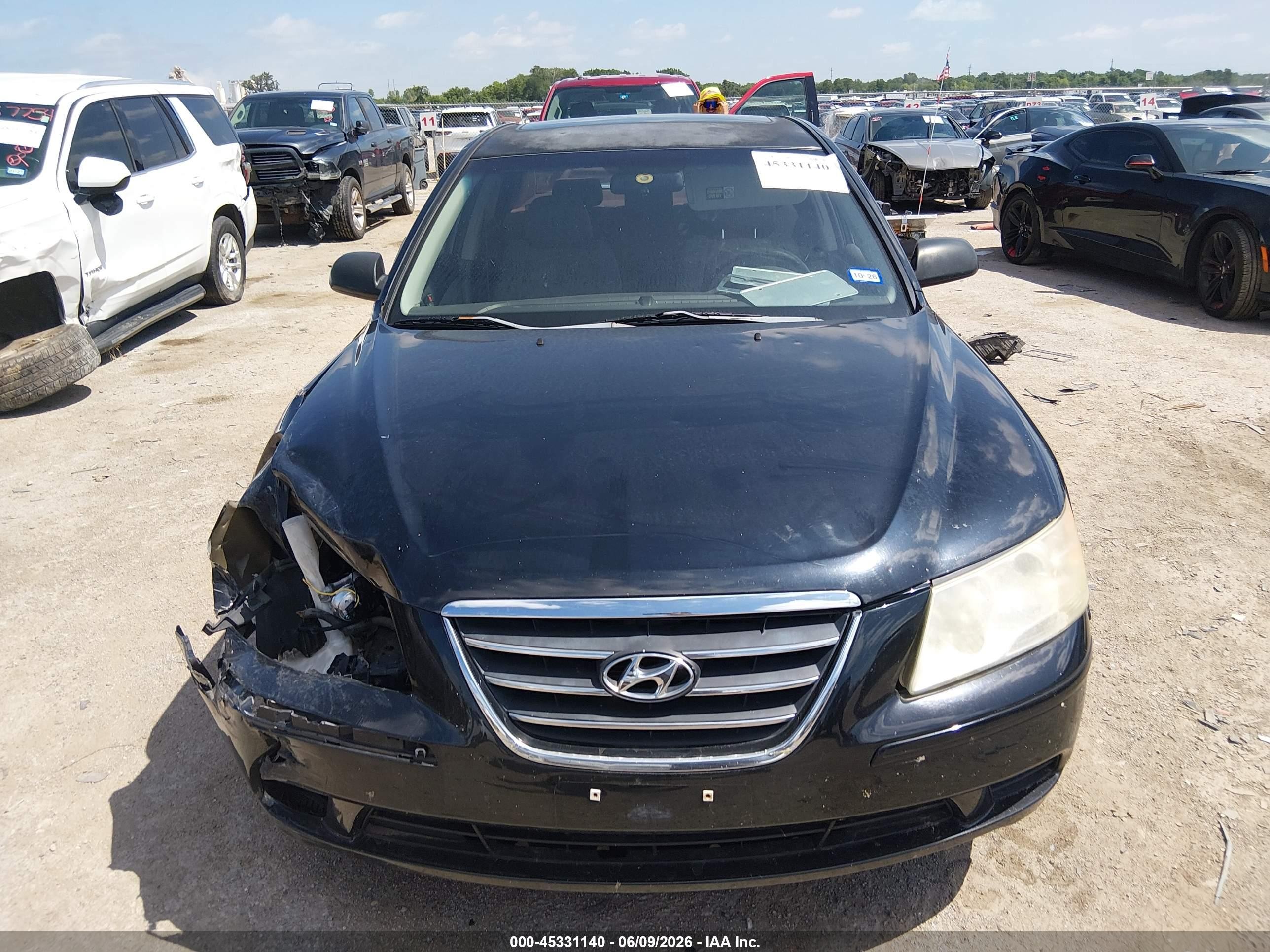 2009 Hyundai Sonata Gls Черный vin: 5NPET46C79H458933