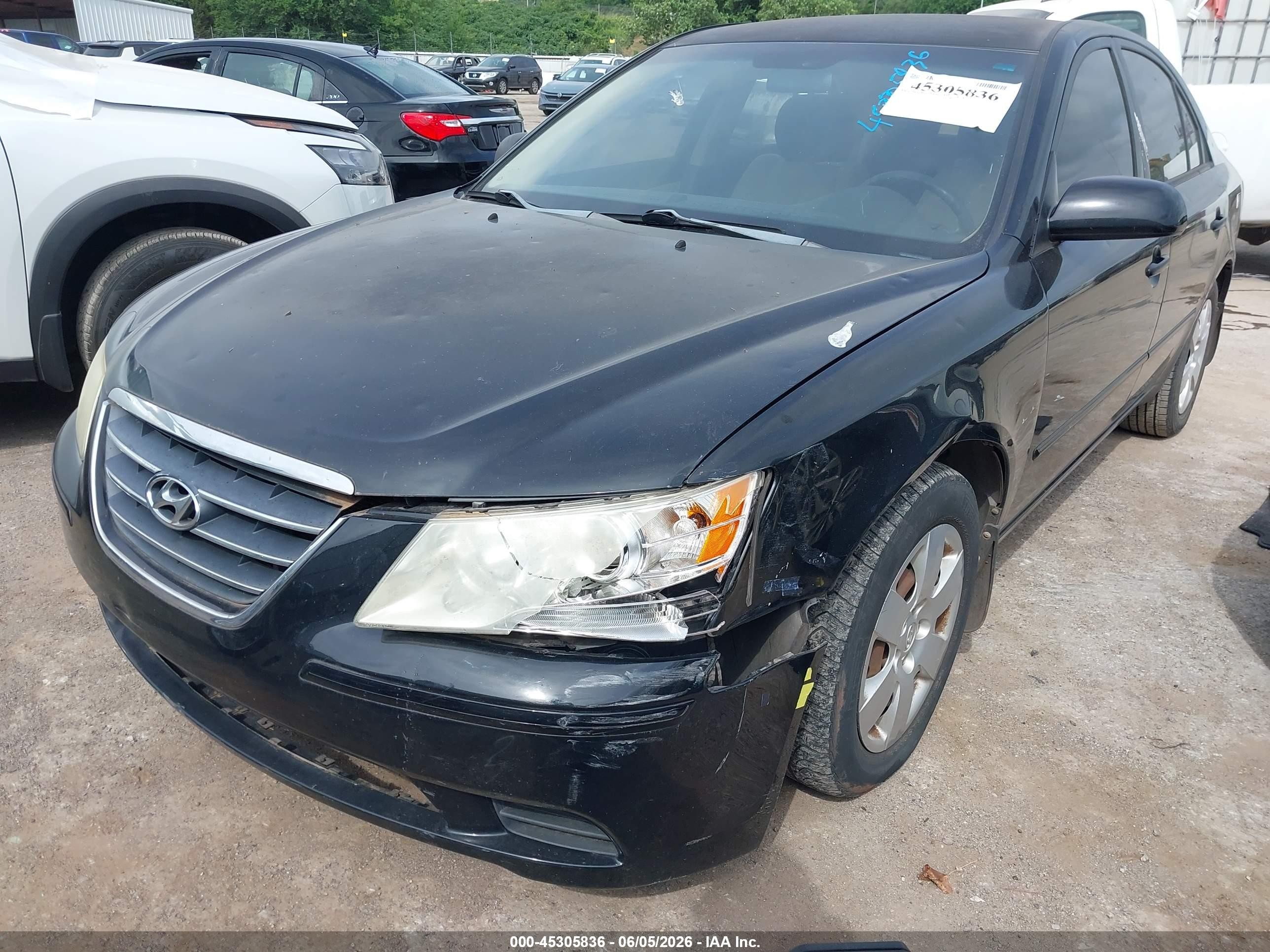 2009 Hyundai Sonata Gls Black vin: 5NPET46C79H463372