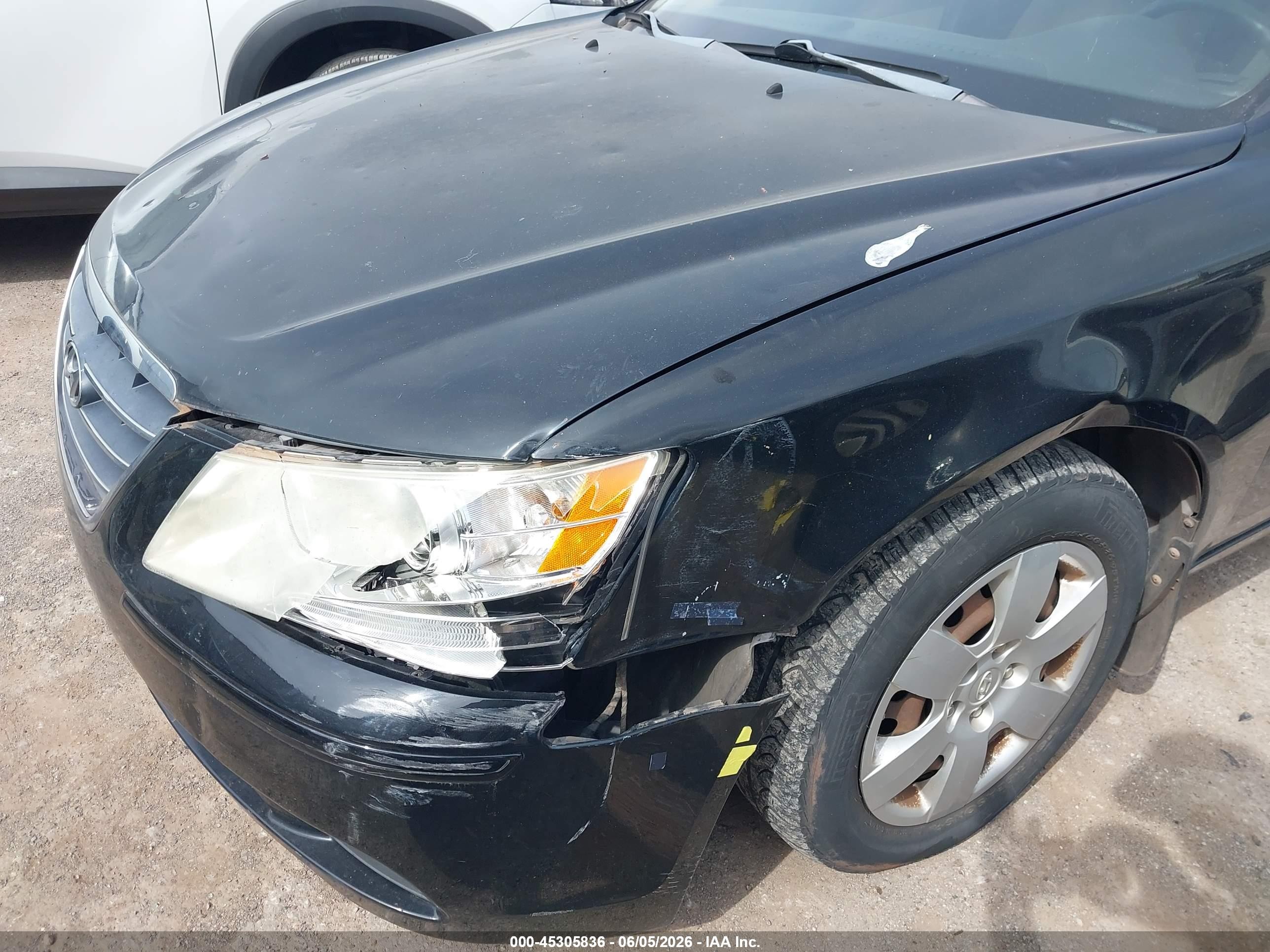 2009 Hyundai Sonata Gls Black vin: 5NPET46C79H463372