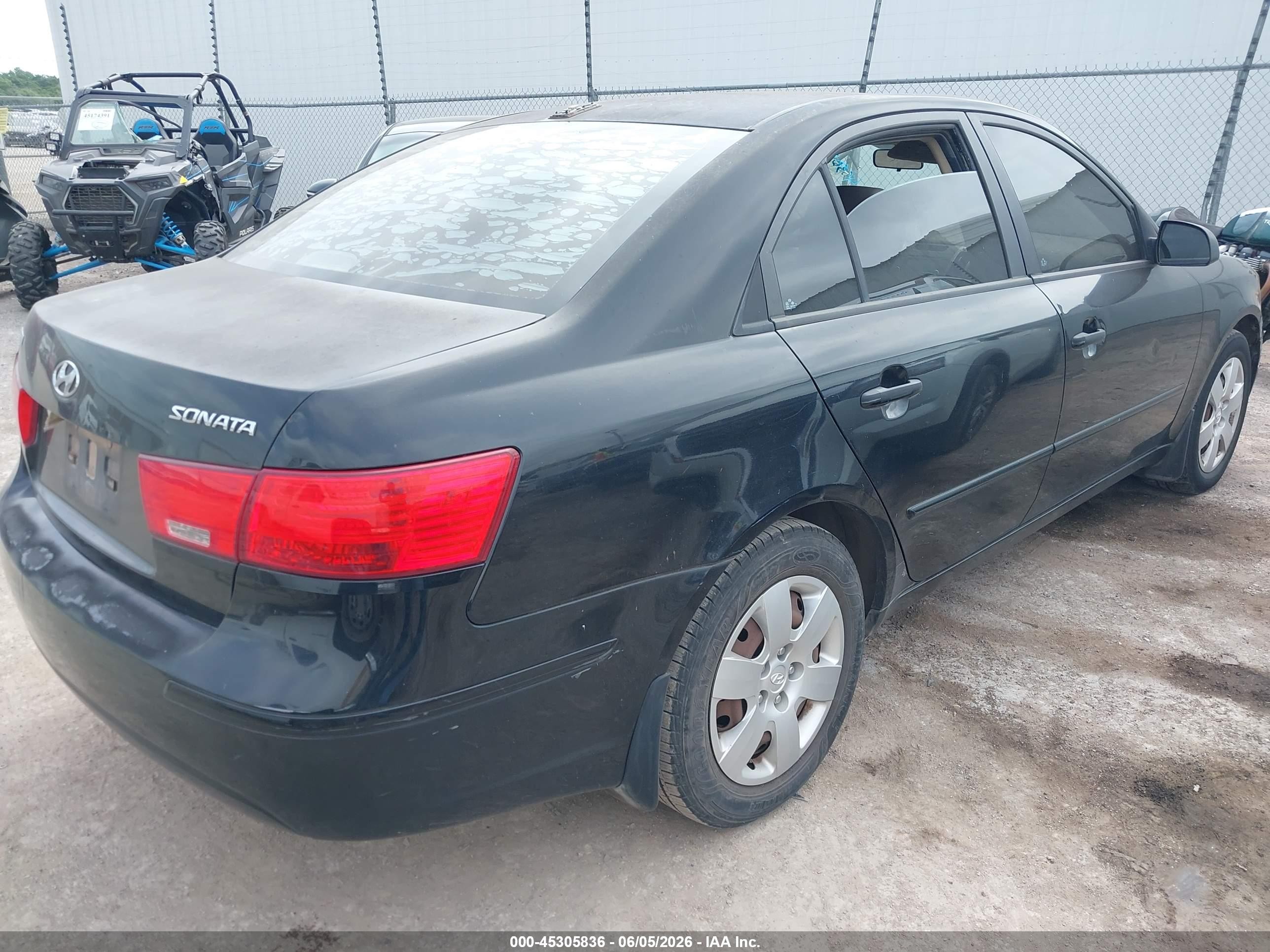 2009 Hyundai Sonata Gls Black vin: 5NPET46C79H463372