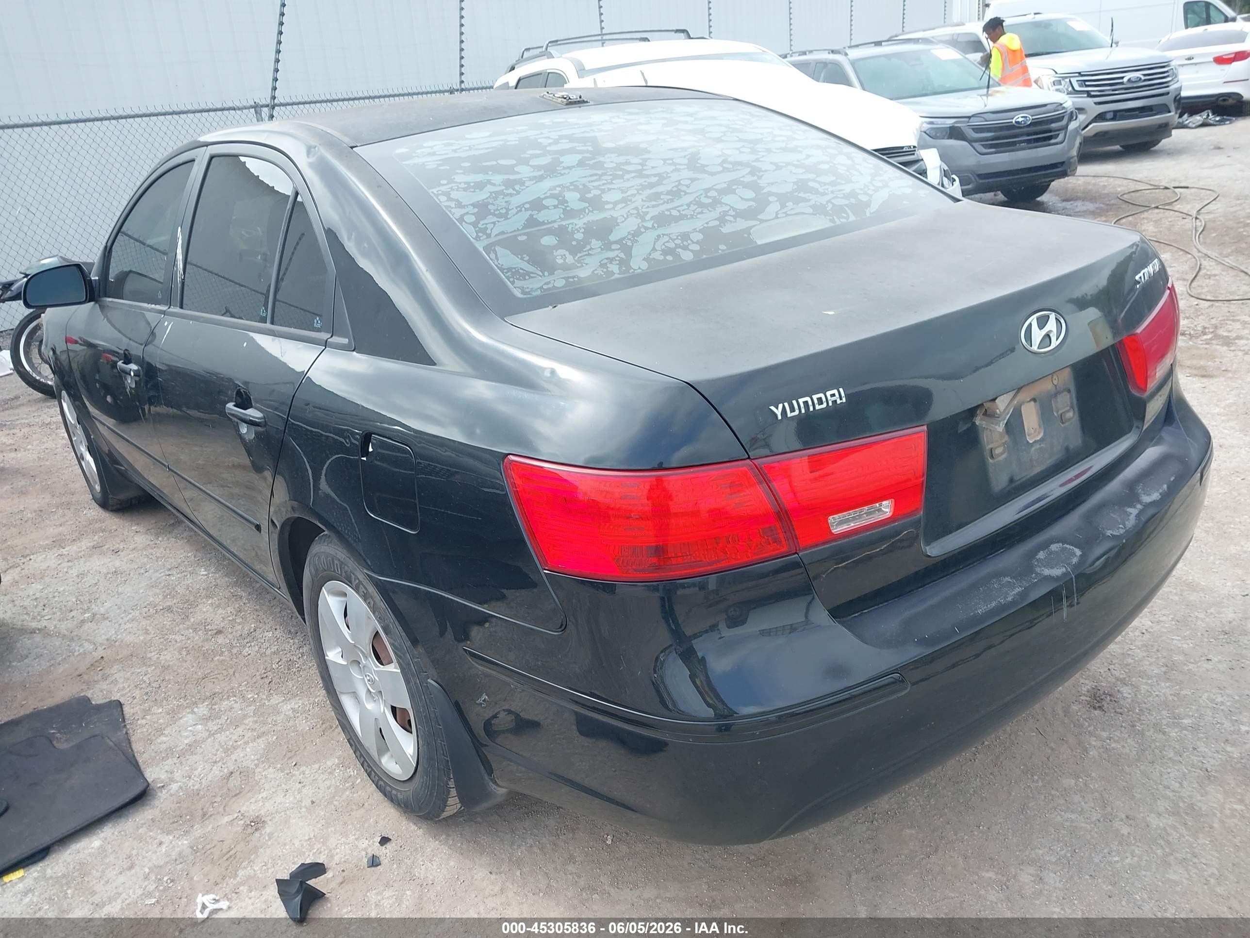 2009 Hyundai Sonata Gls Black vin: 5NPET46C79H463372