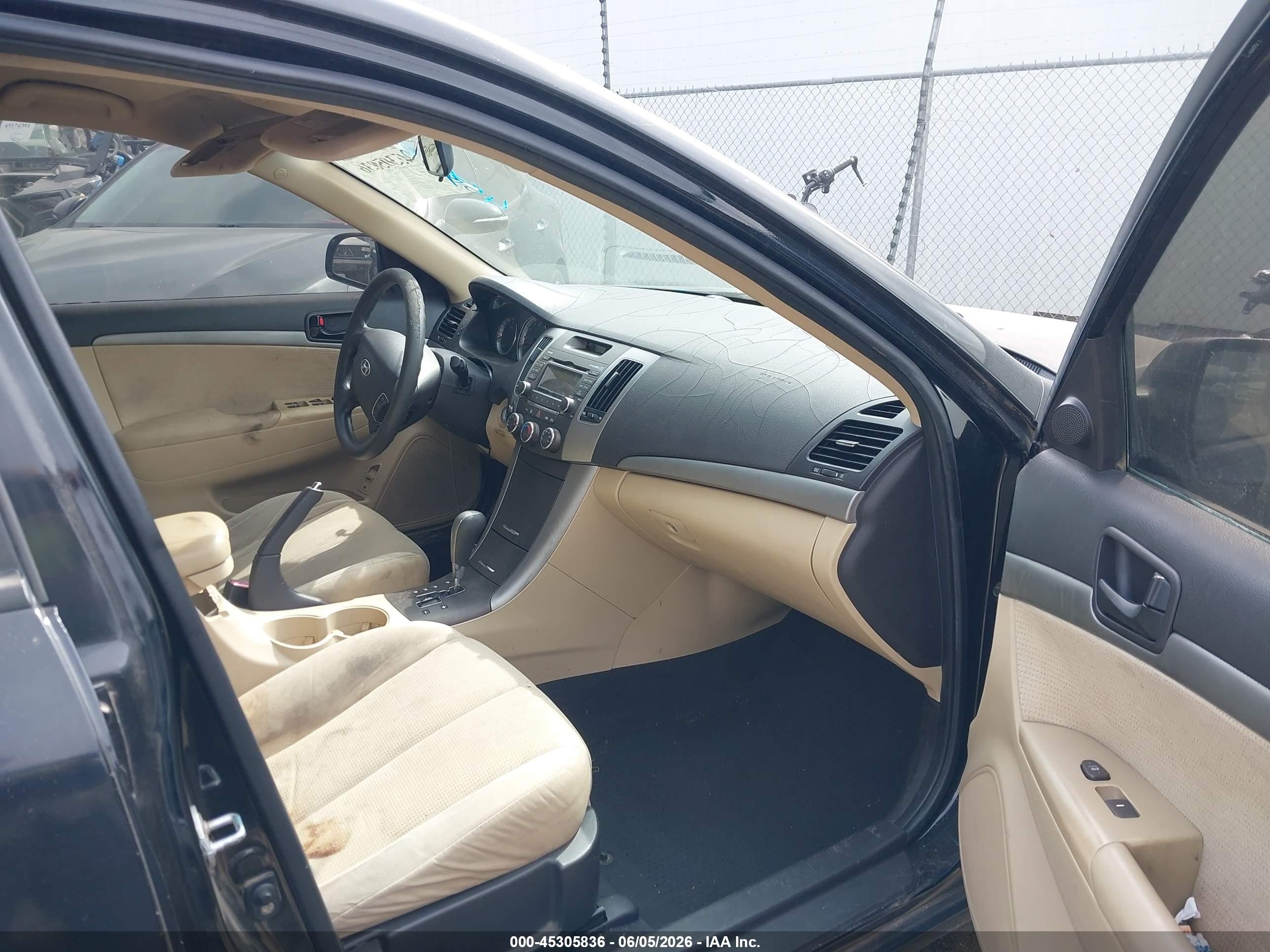 2009 Hyundai Sonata Gls Black vin: 5NPET46C79H463372