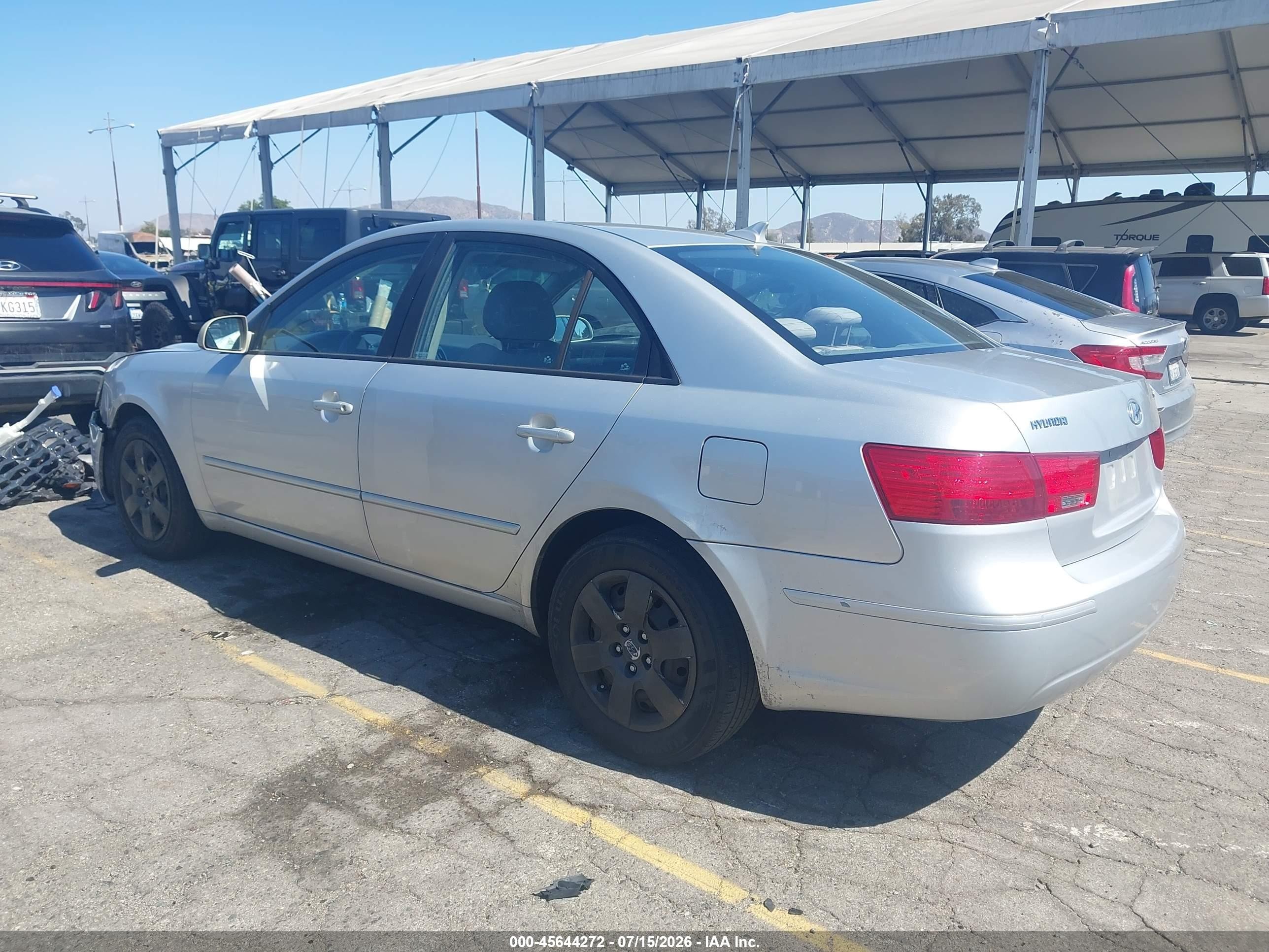 2009 Hyundai Sonata Gls Silver vin: 5NPET46C79H470726