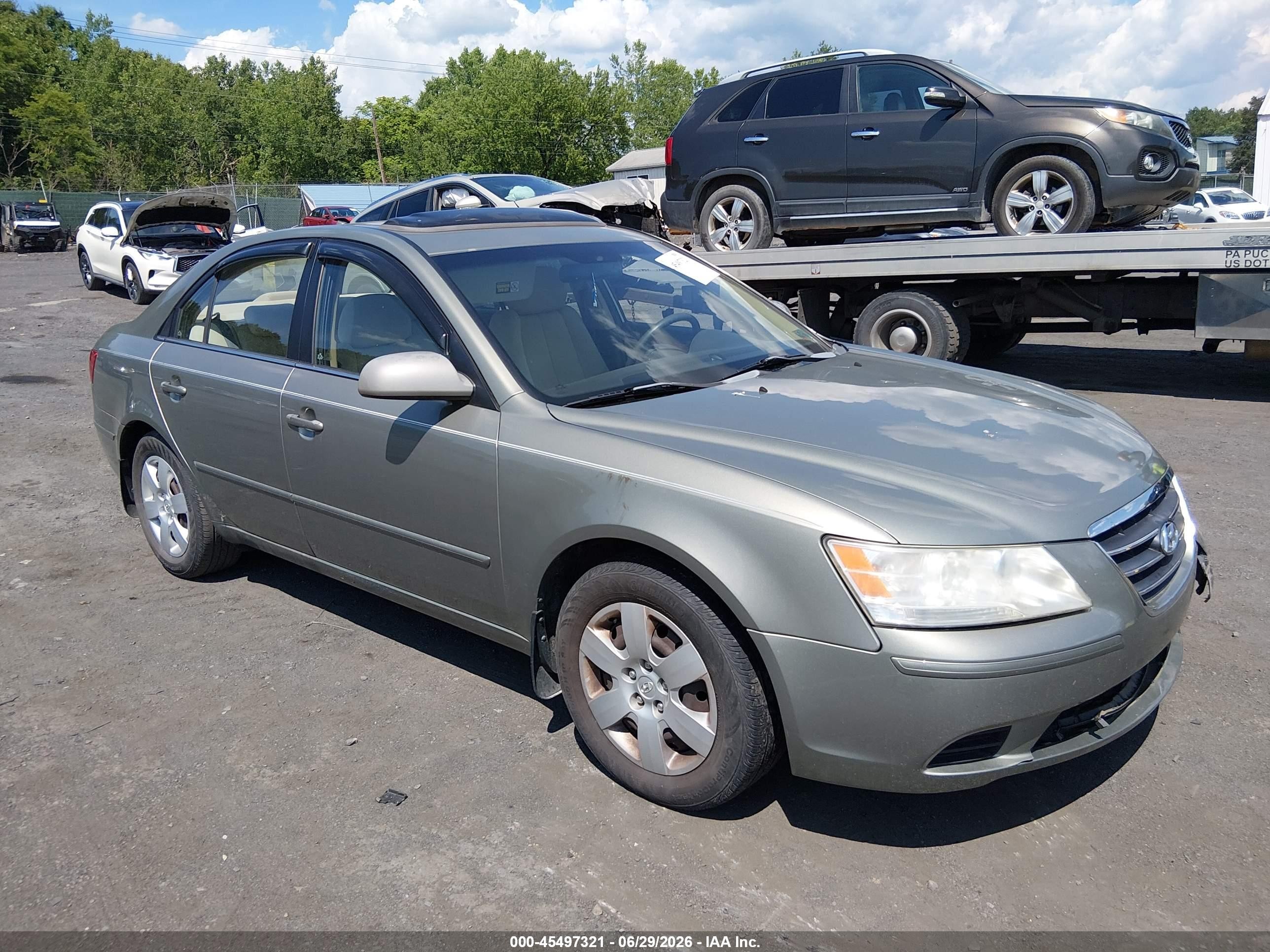 2009 Hyundai Sonata Gls Green vin: 5NPET46C79H471455