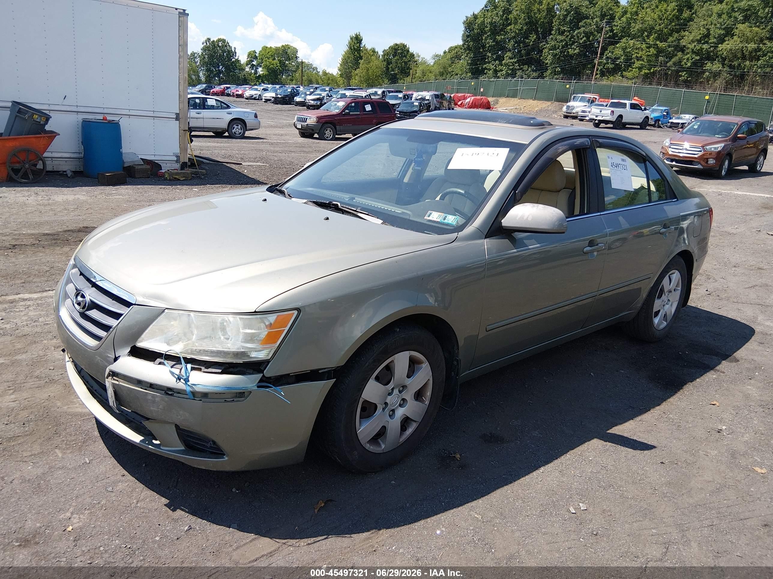 2009 Hyundai Sonata Gls Green vin: 5NPET46C79H471455