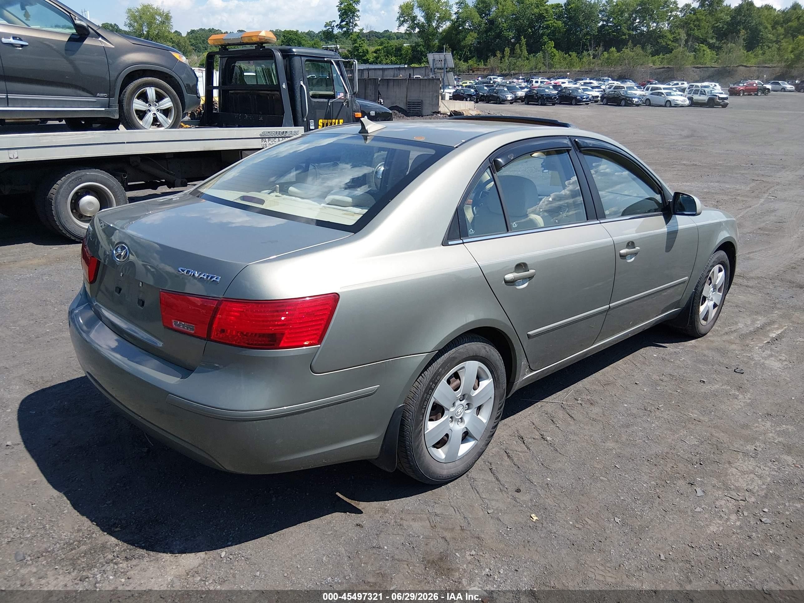 2009 Hyundai Sonata Gls Green vin: 5NPET46C79H471455