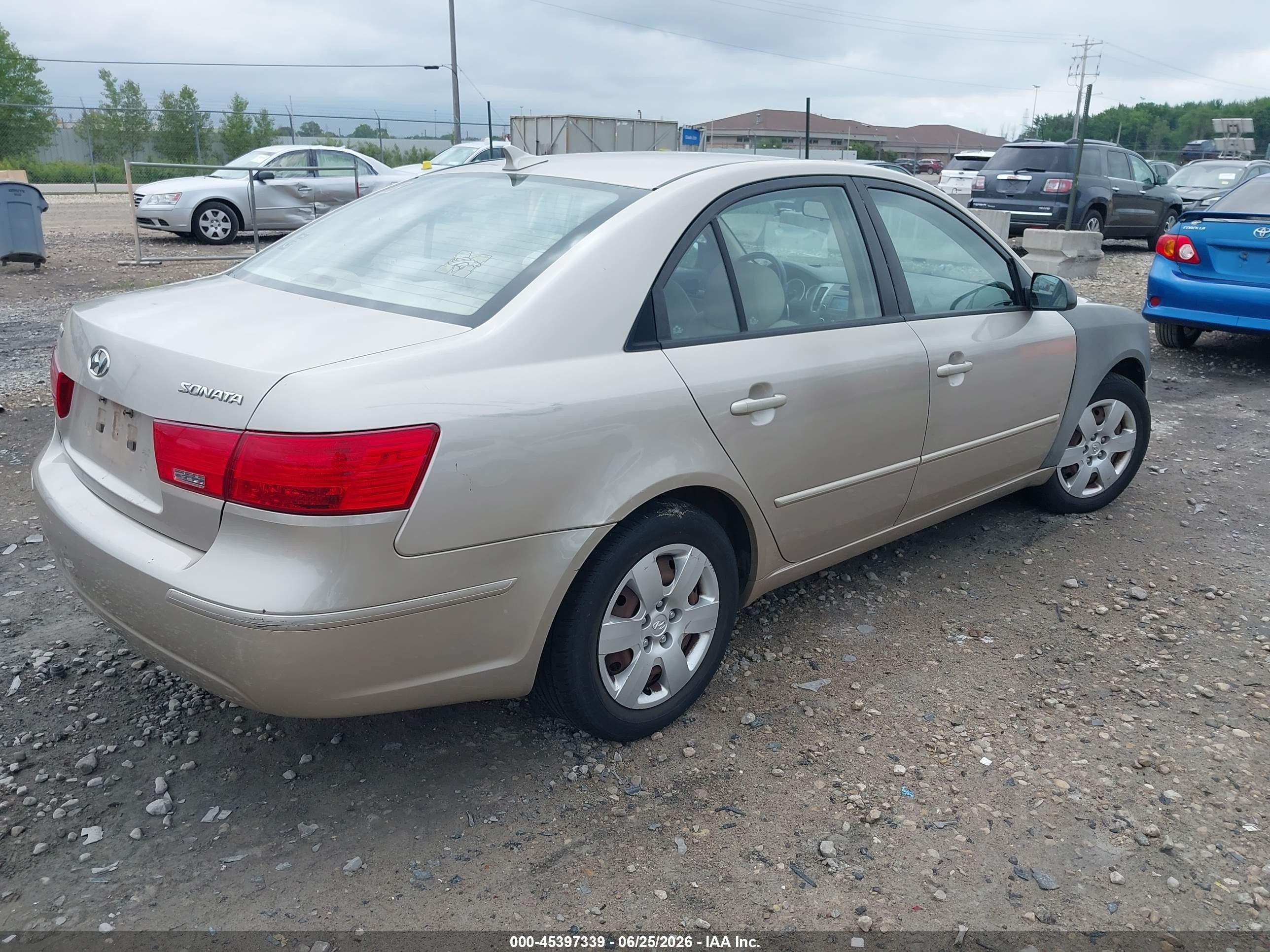 2009 Hyundai Sonata Gls Gold vin: 5NPET46C79H477269