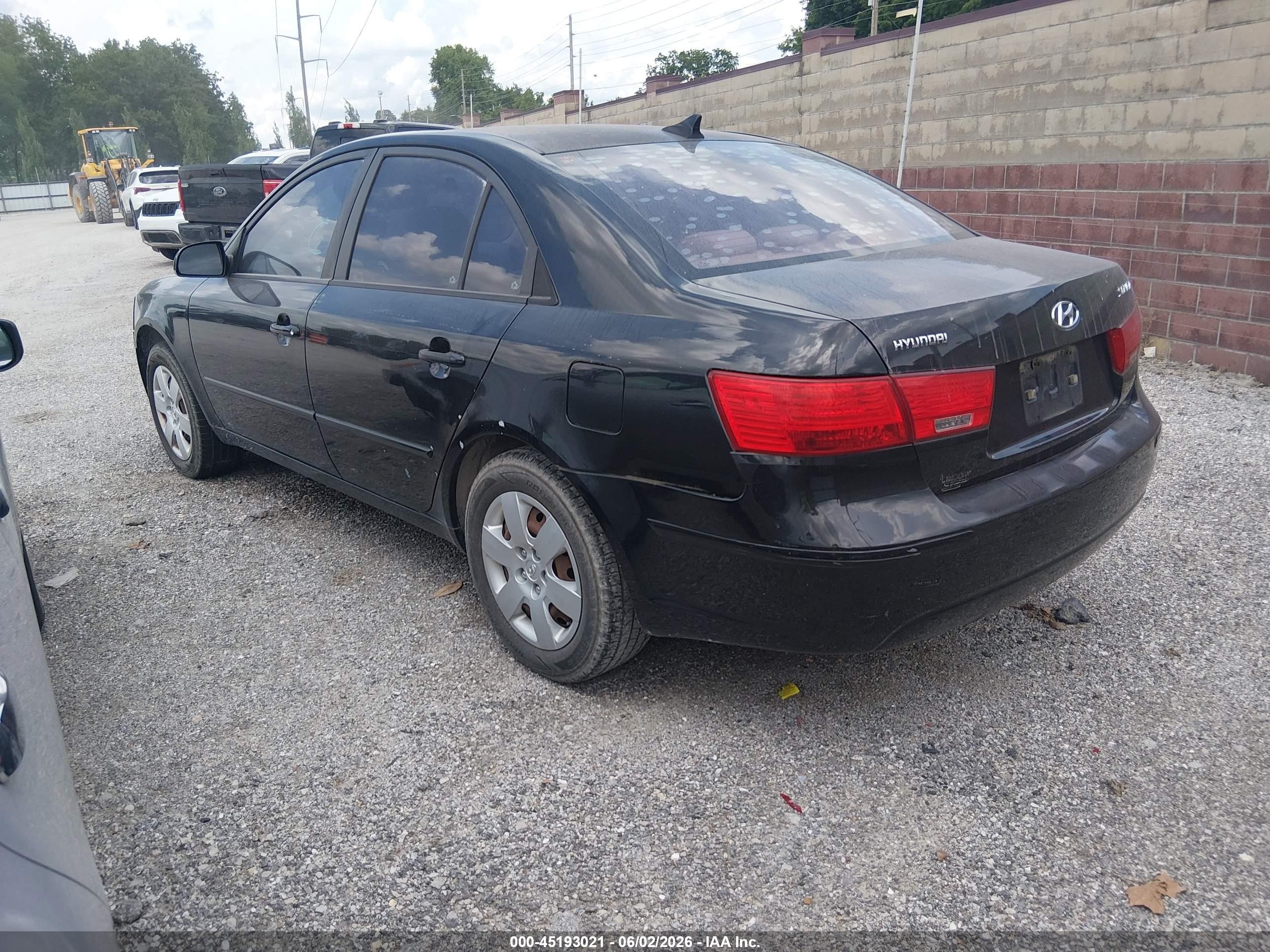2009 Hyundai Sonata Gls Black vin: 5NPET46C79H478258