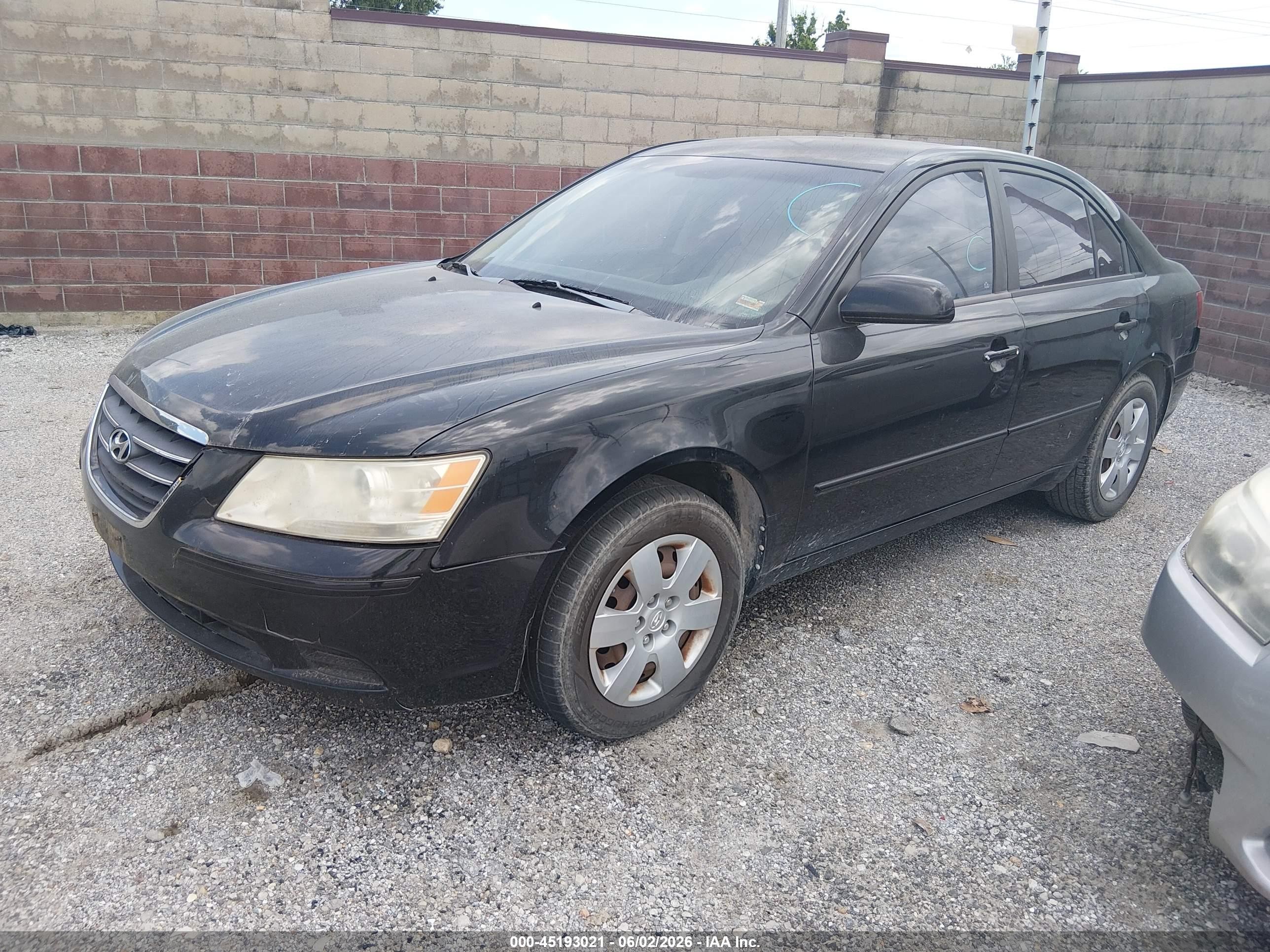 2009 Hyundai Sonata Gls Black vin: 5NPET46C79H478258