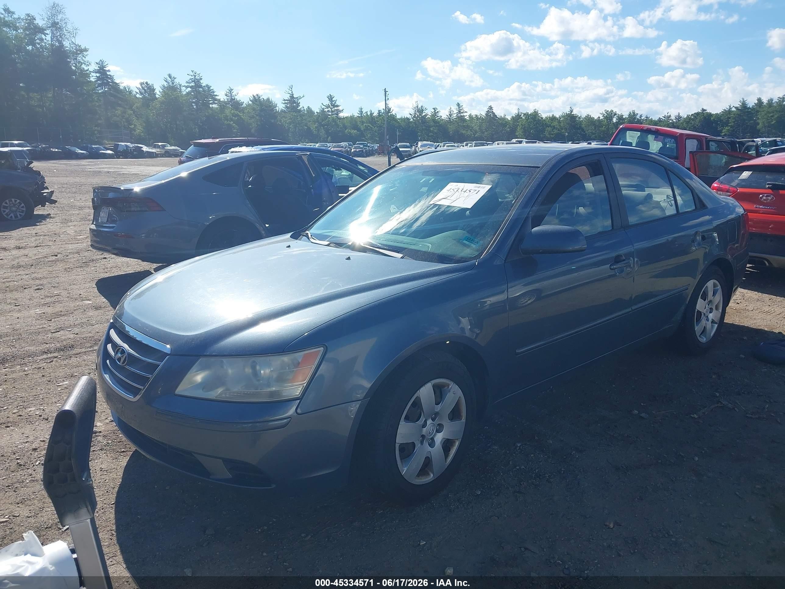 2009 Hyundai Sonata Gls Серый vin: 5NPET46C79H486988