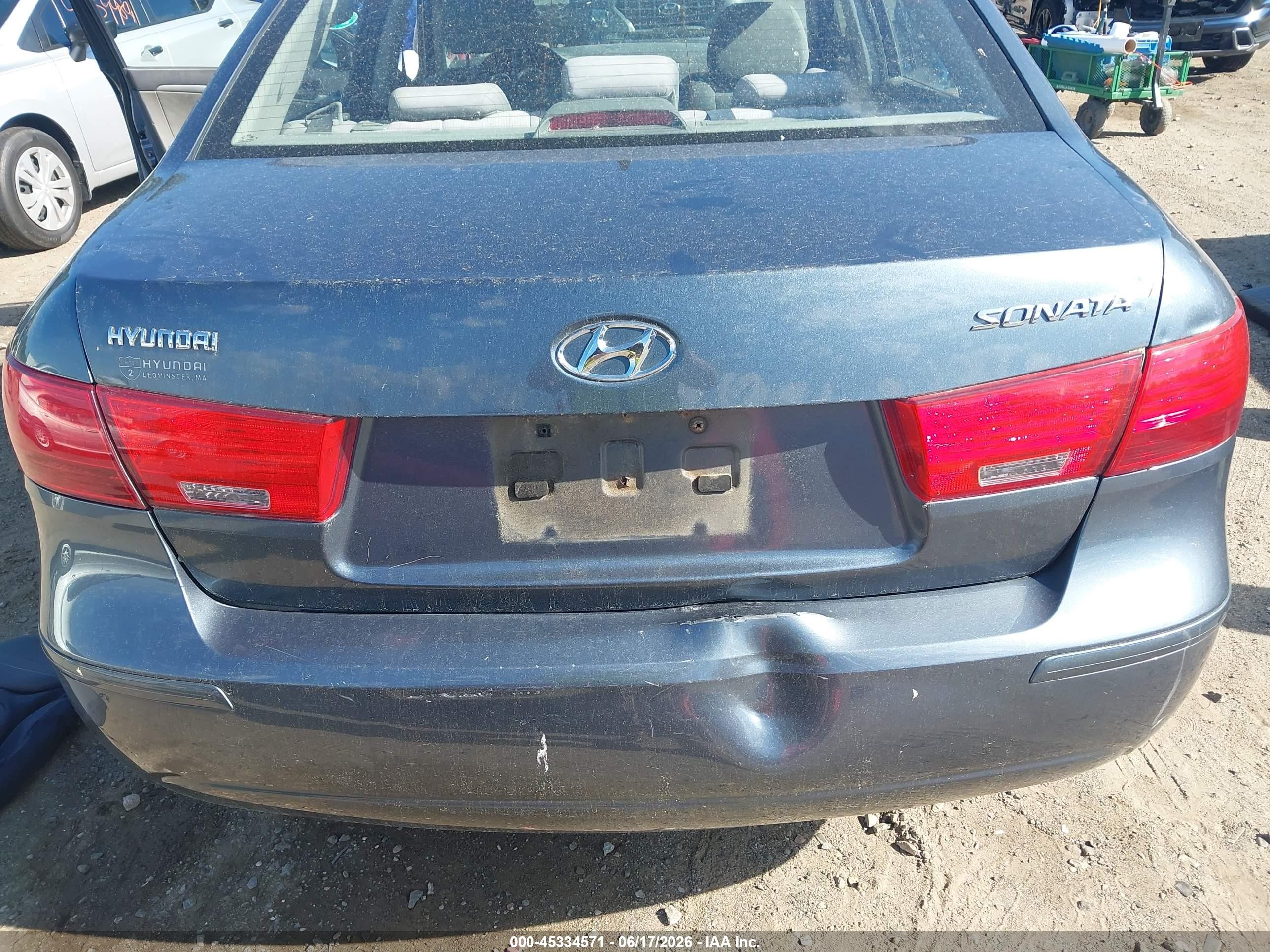 2009 Hyundai Sonata Gls Серый vin: 5NPET46C79H486988