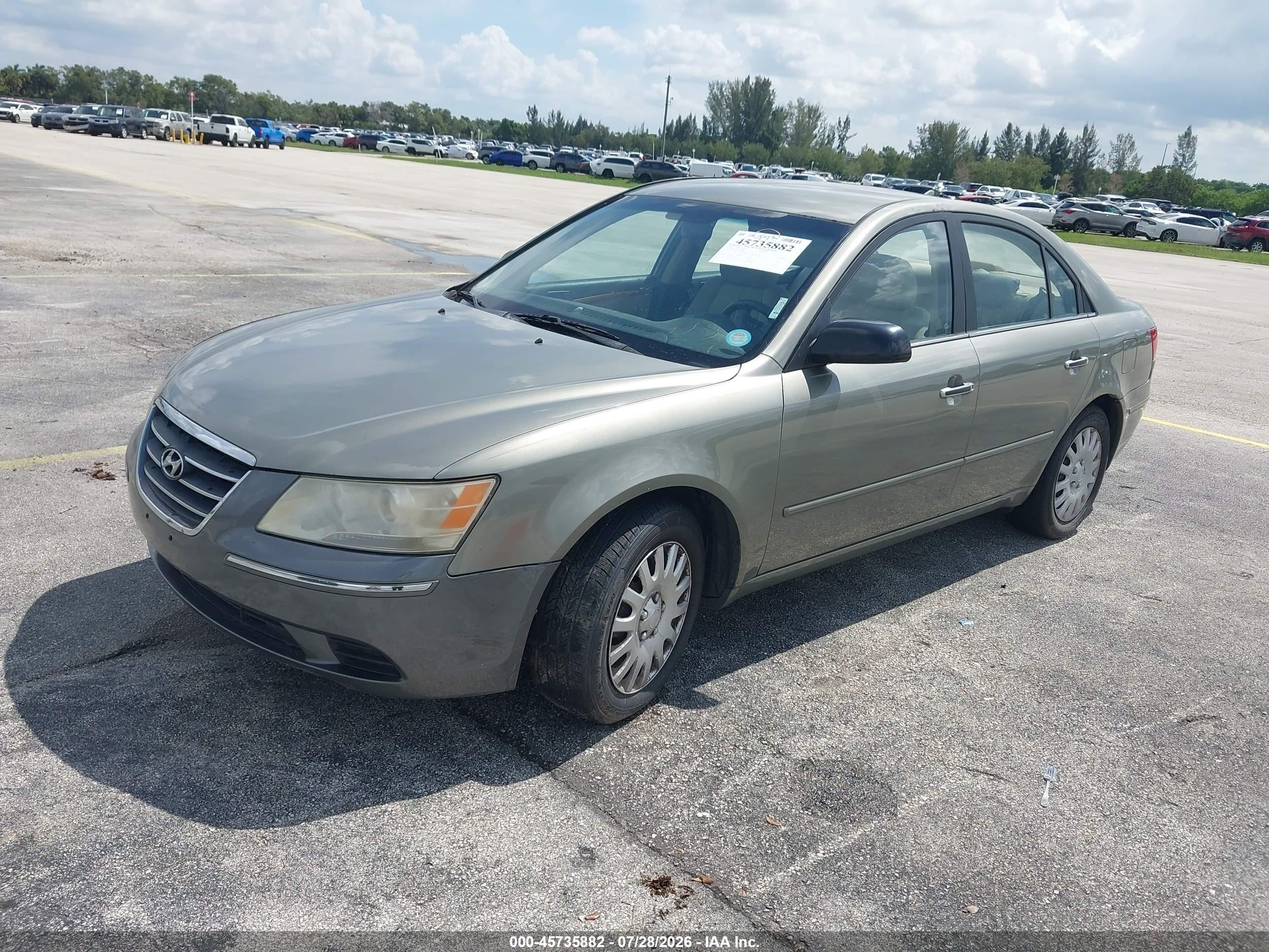 2009 Hyundai Sonata Gls Gray vin: 5NPET46C79H492659