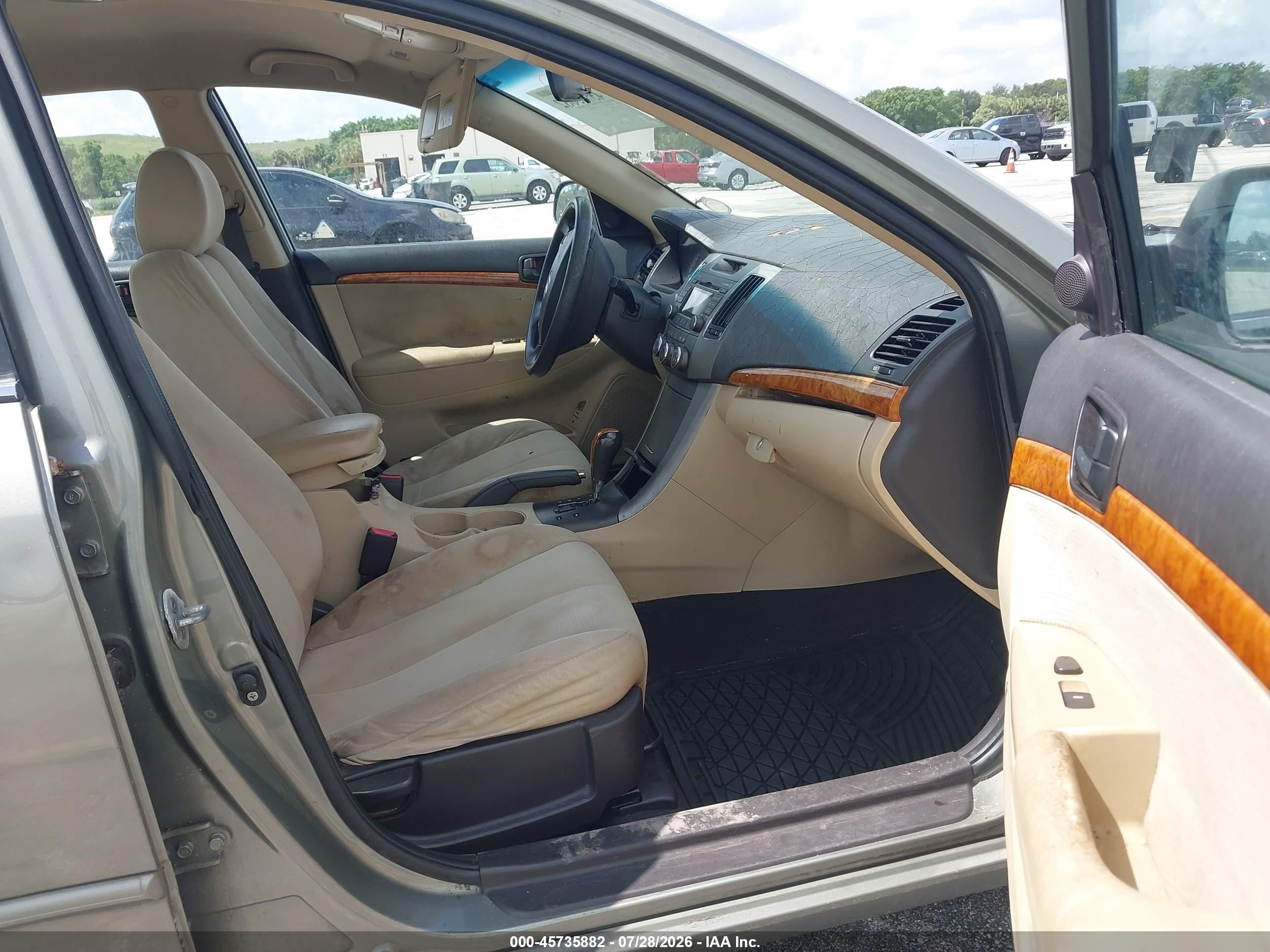 2009 Hyundai Sonata Gls Gray vin: 5NPET46C79H492659