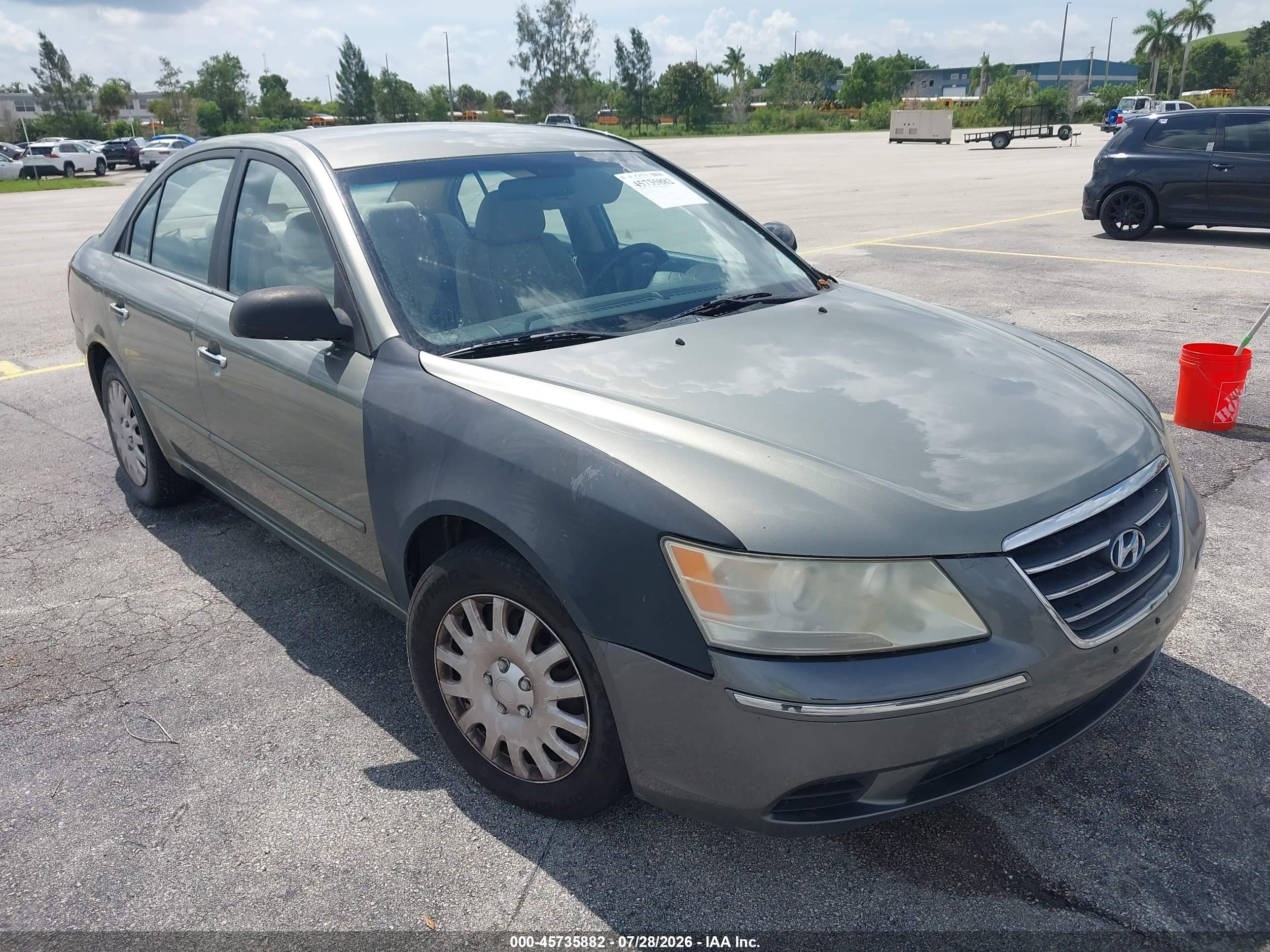2009 Hyundai Sonata Gls Gray vin: 5NPET46C79H492659