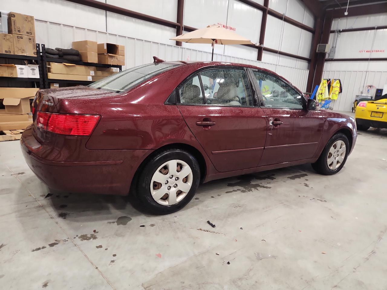 2009 Hyundai Sonata Gls Burgundy vin: 5NPET46C79H509508
