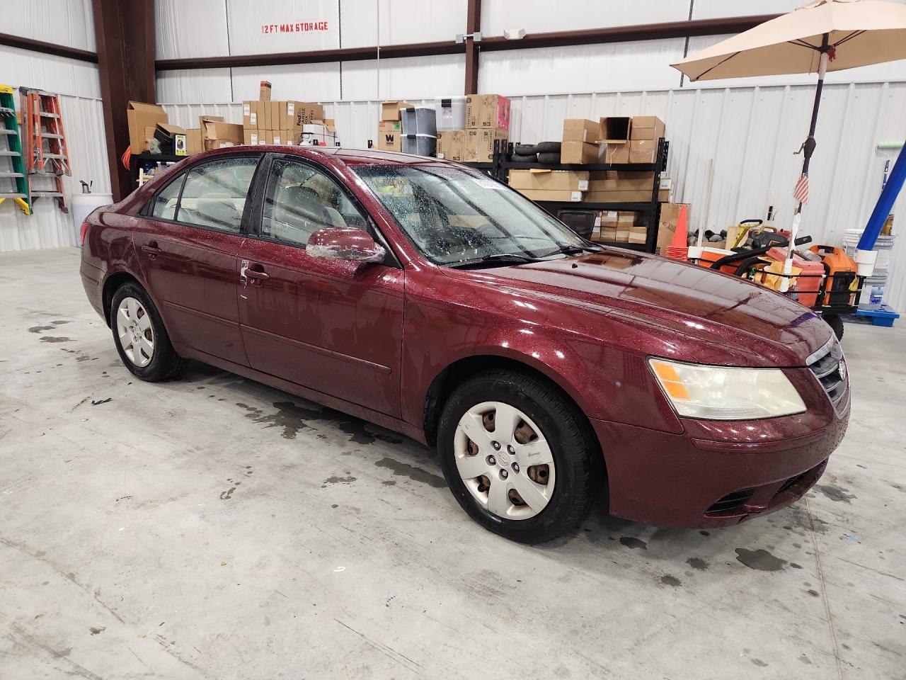 2009 Hyundai Sonata Gls Burgundy vin: 5NPET46C79H509508