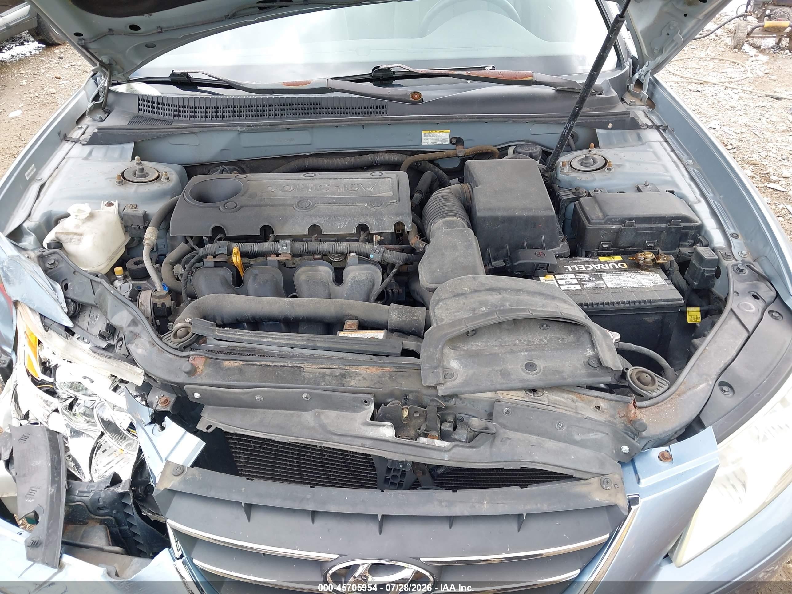 2009 Hyundai Sonata Gls Blue vin: 5NPET46C79H553881