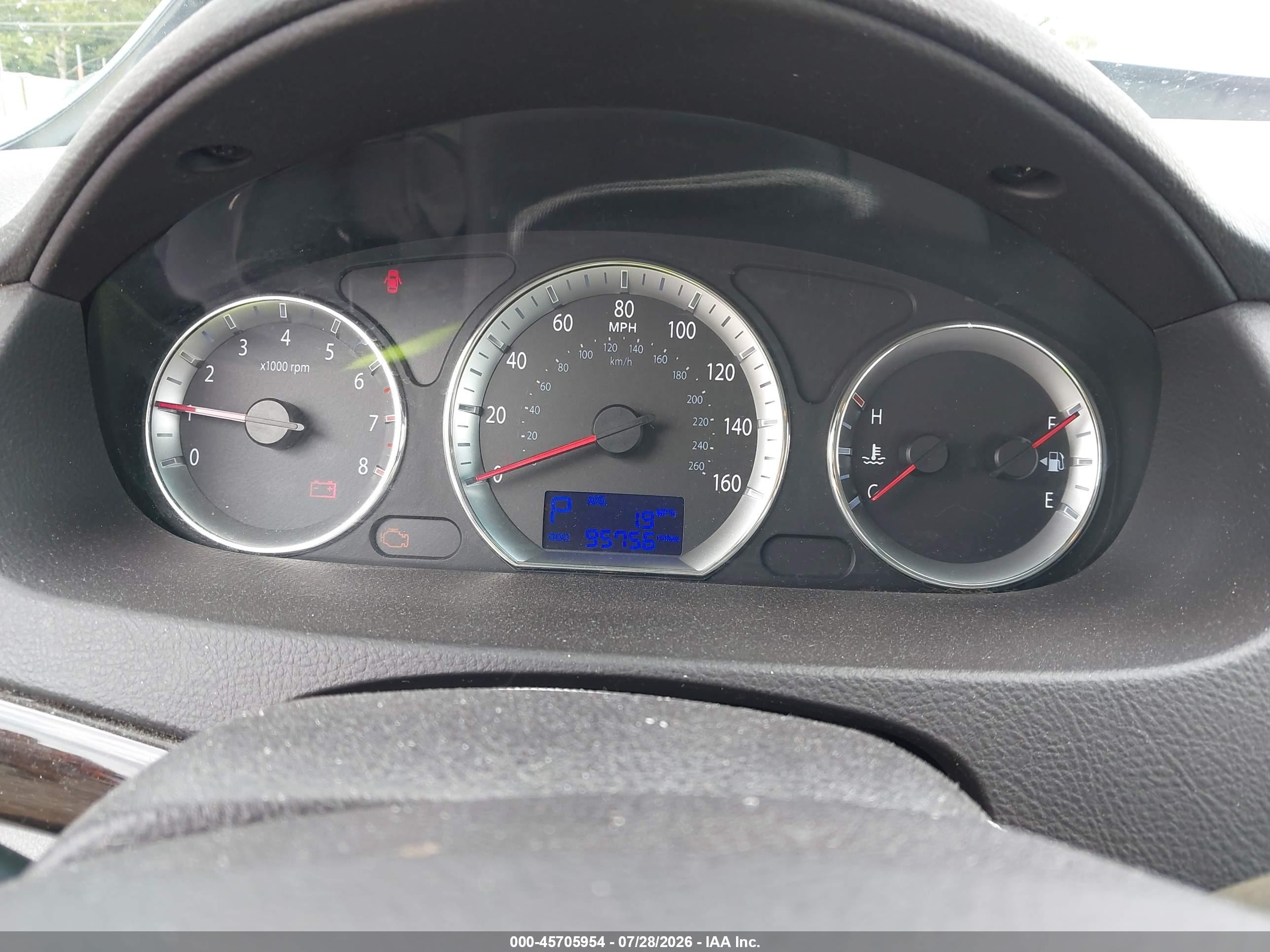 2009 Hyundai Sonata Gls Blue vin: 5NPET46C79H553881