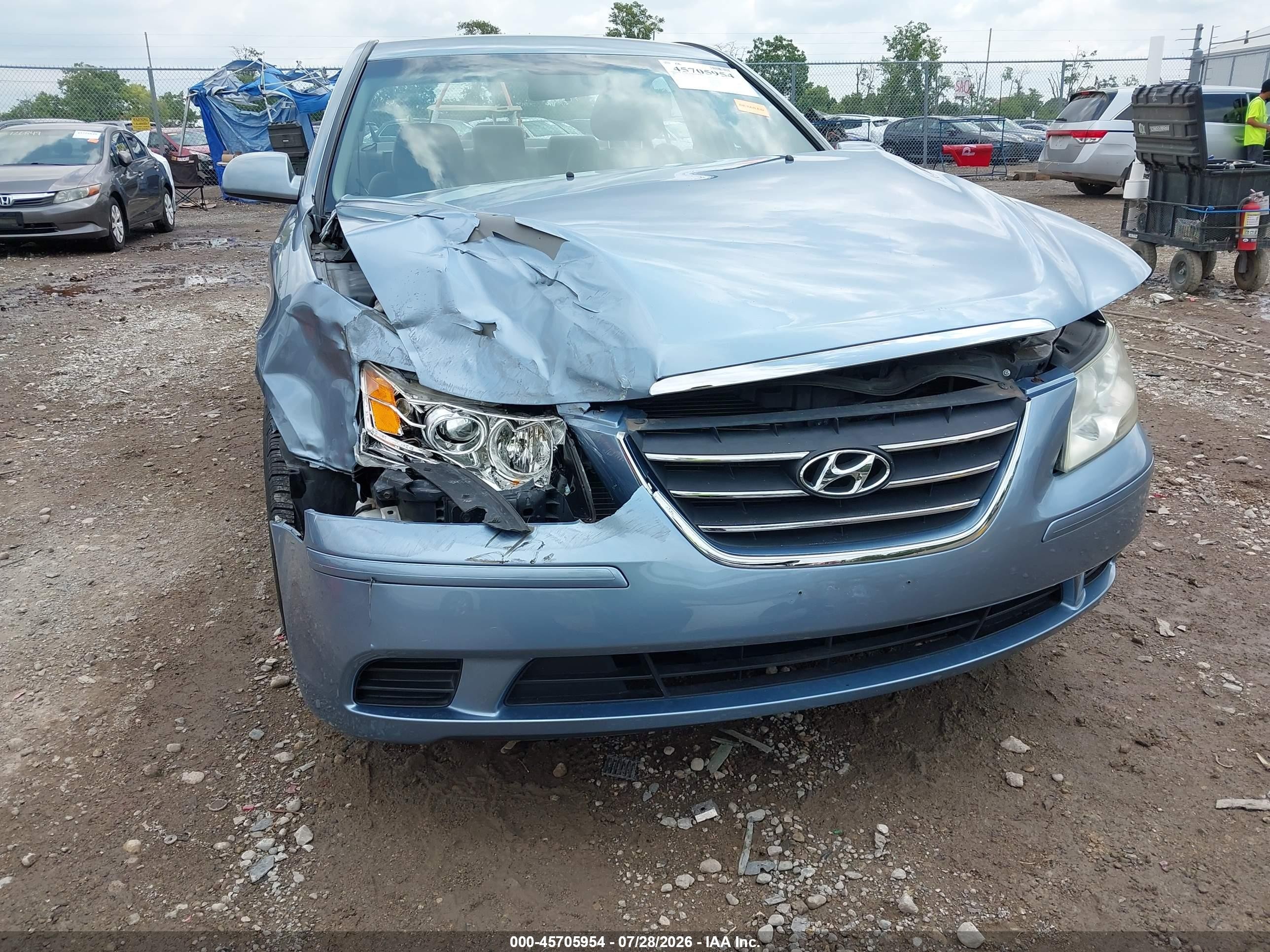 2009 Hyundai Sonata Gls Blue vin: 5NPET46C79H553881