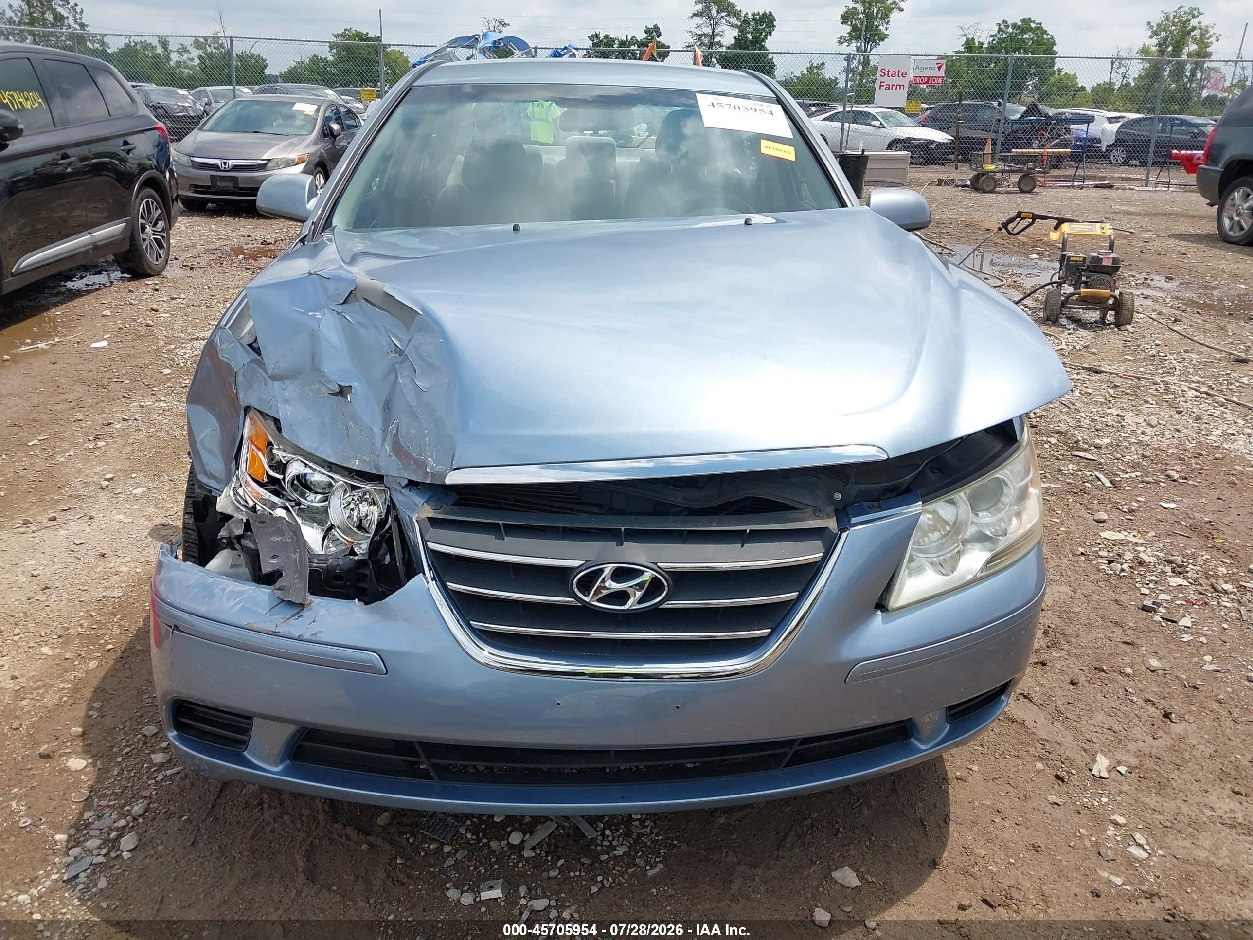 2009 Hyundai Sonata Gls Blue vin: 5NPET46C79H553881