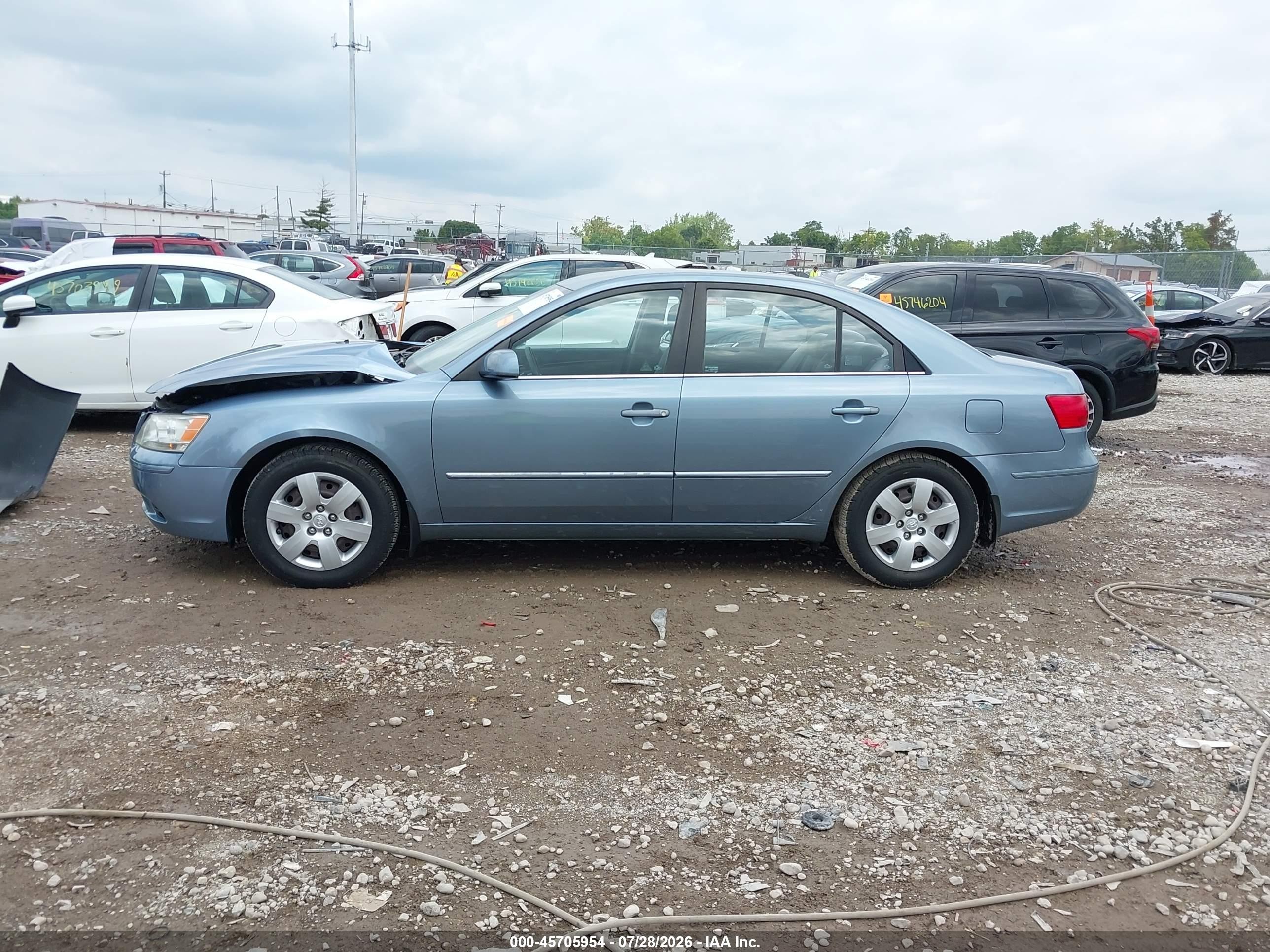 2009 Hyundai Sonata Gls Blue vin: 5NPET46C79H553881