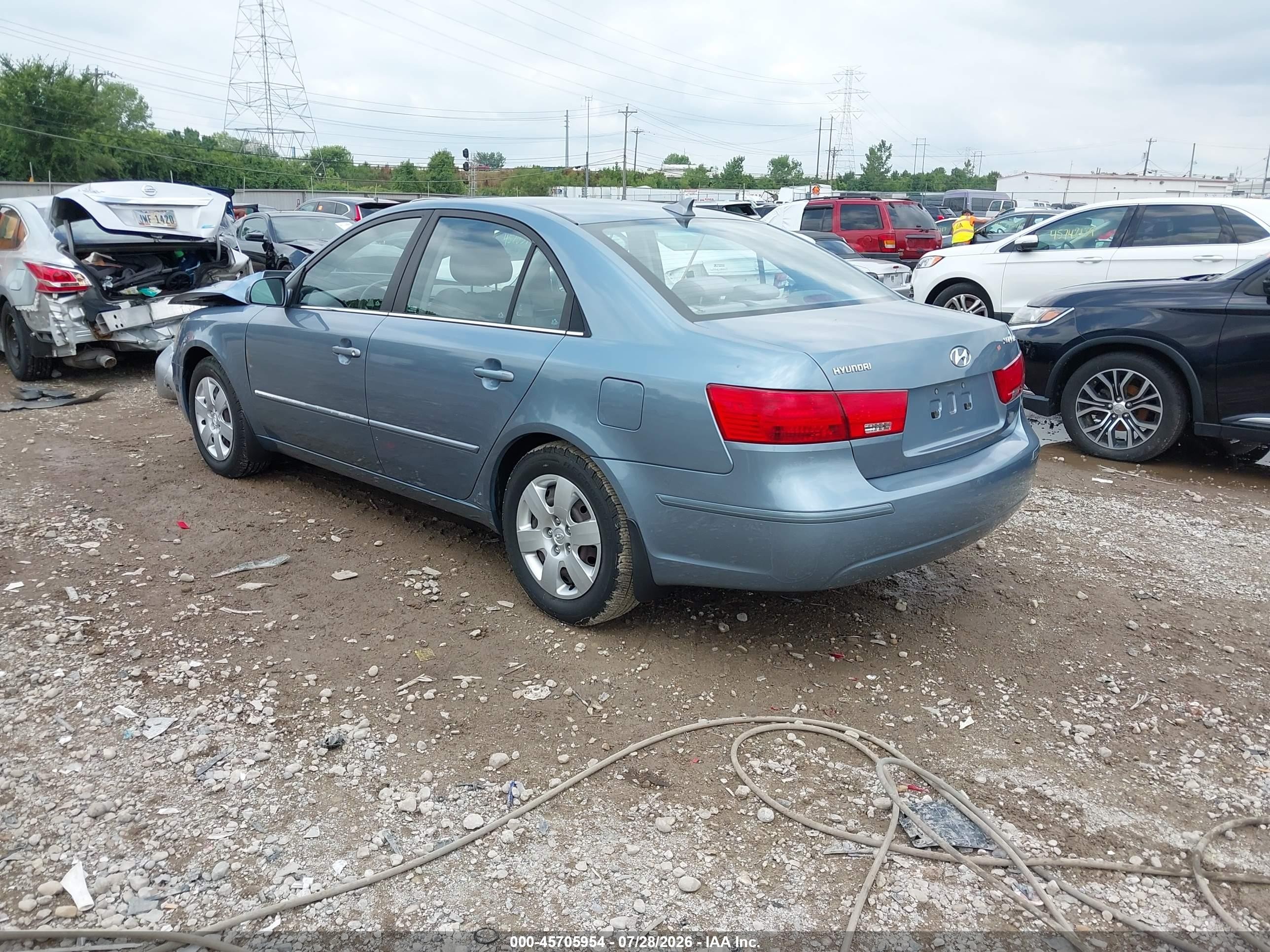 2009 Hyundai Sonata Gls Blue vin: 5NPET46C79H553881