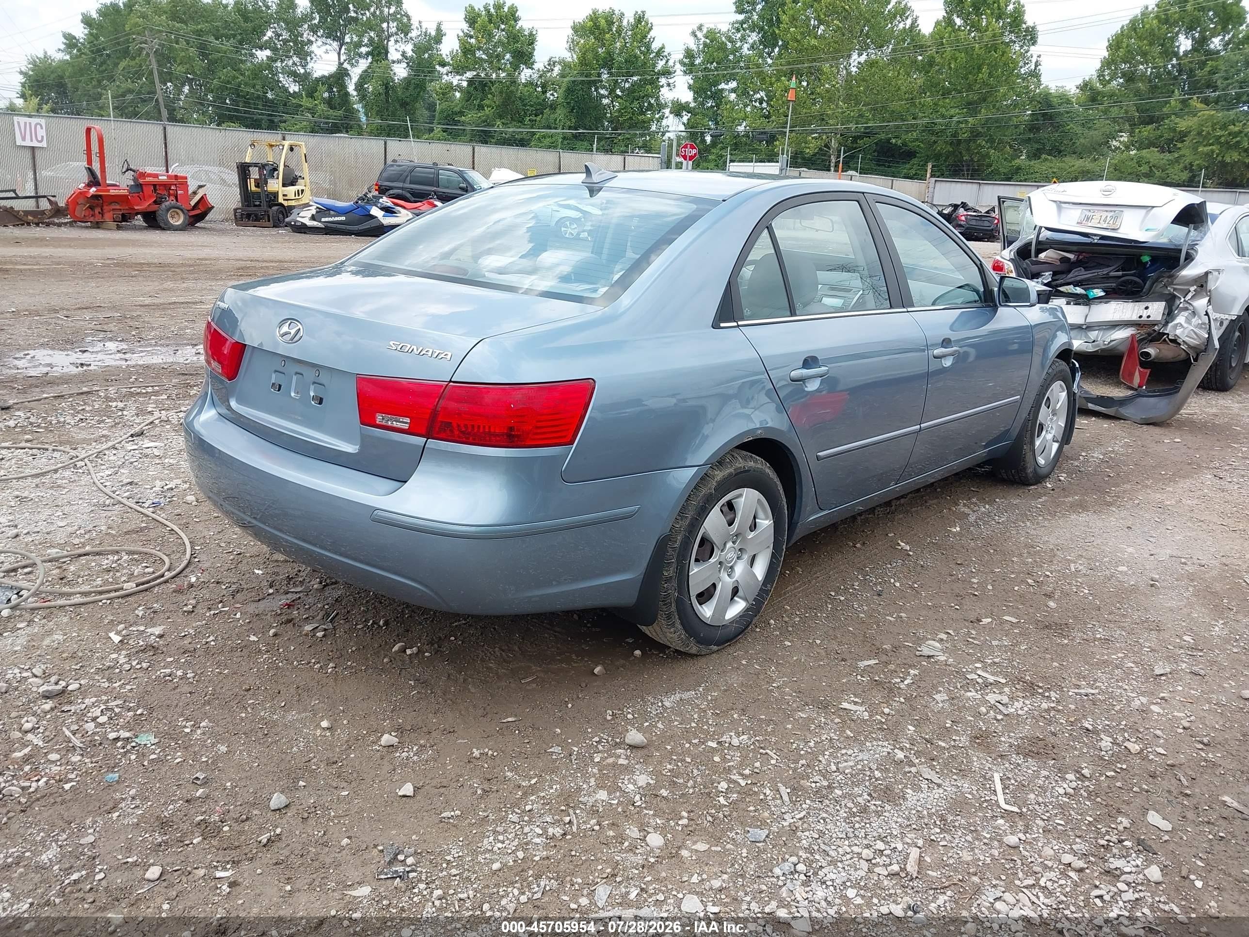 2009 Hyundai Sonata Gls Blue vin: 5NPET46C79H553881