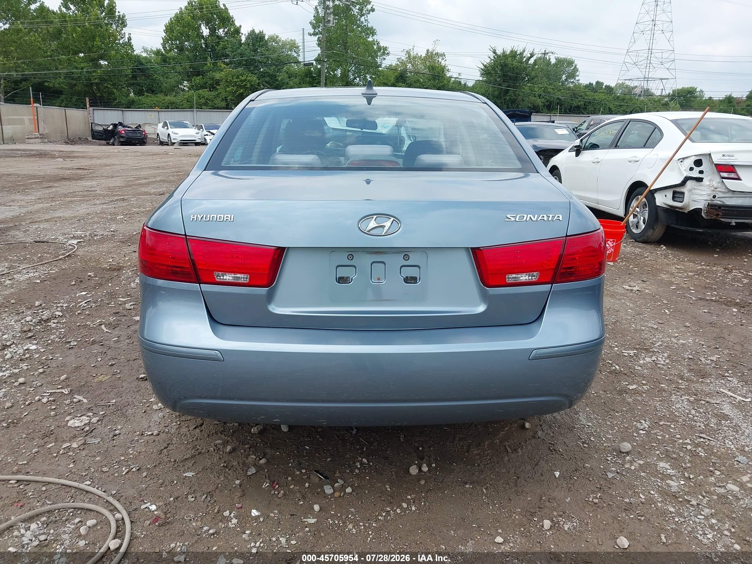 2009 Hyundai Sonata Gls Blue vin: 5NPET46C79H553881