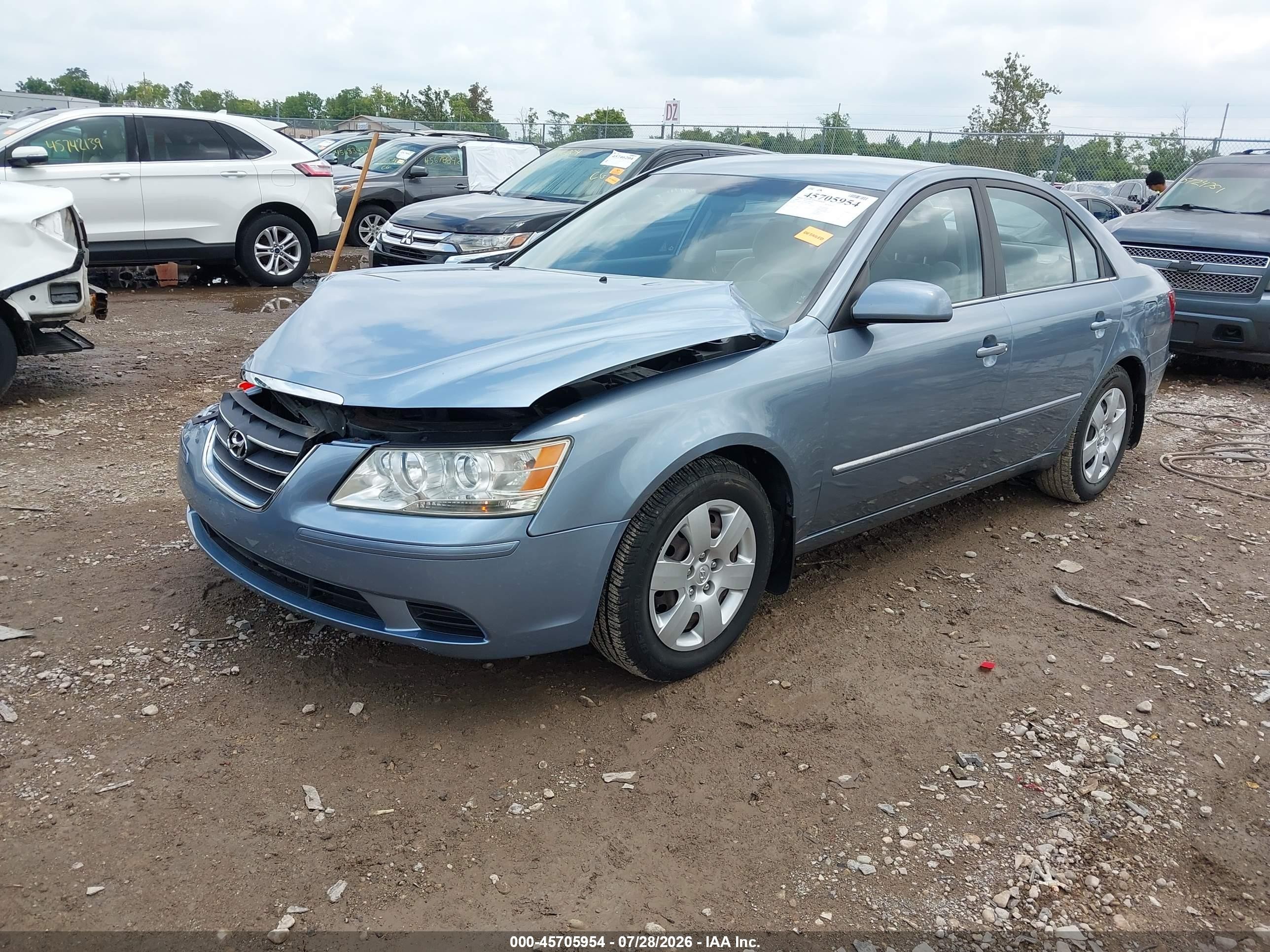 2009 Hyundai Sonata Gls Blue vin: 5NPET46C79H553881