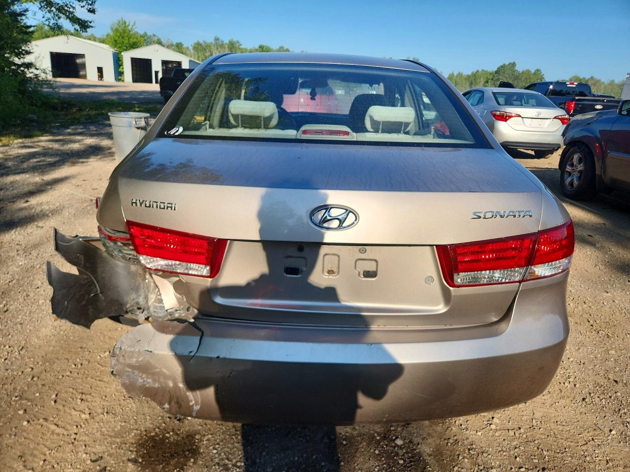 2007 Hyundai Sonata Gls Золотой vin: 5NPET46C87H193016