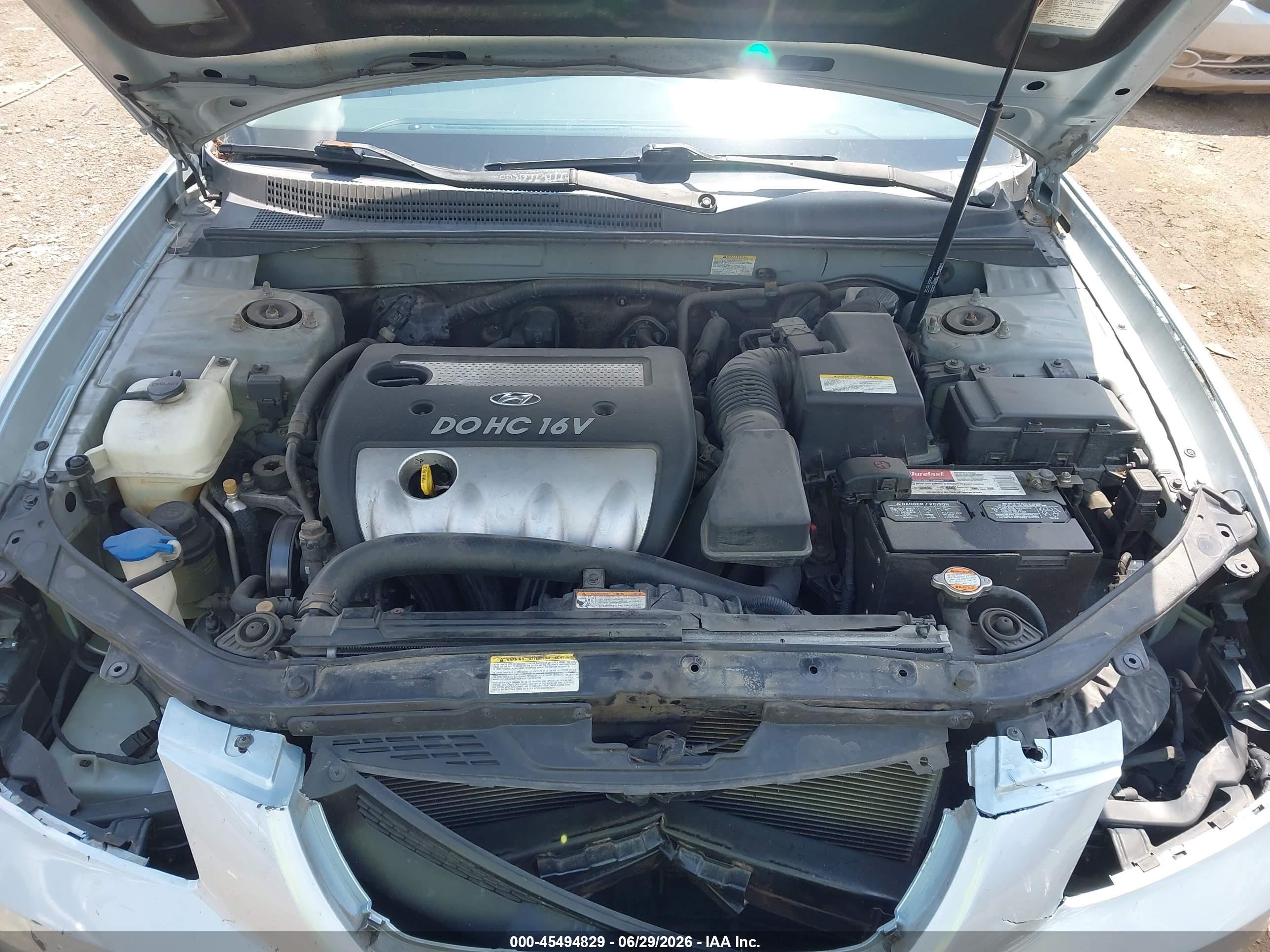 2007 Hyundai Sonata Gls/gls W/xm Light Blue vin: 5NPET46C87H232607