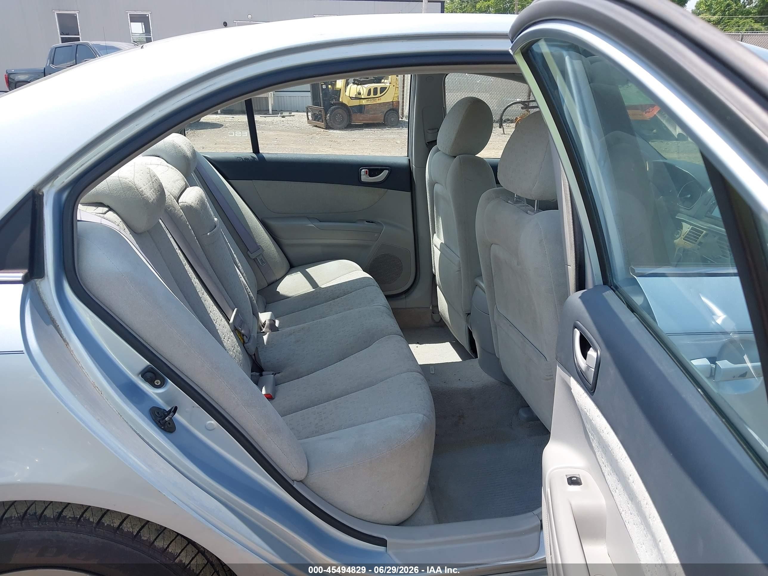 2007 Hyundai Sonata Gls/gls W/xm Light Blue vin: 5NPET46C87H232607
