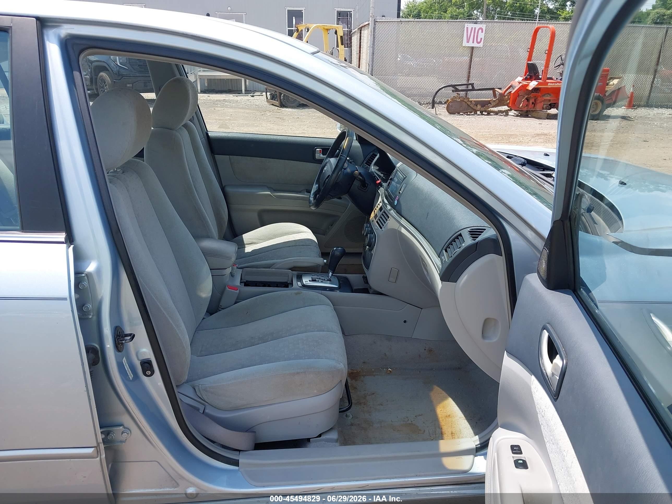 2007 Hyundai Sonata Gls/gls W/xm Light Blue vin: 5NPET46C87H232607