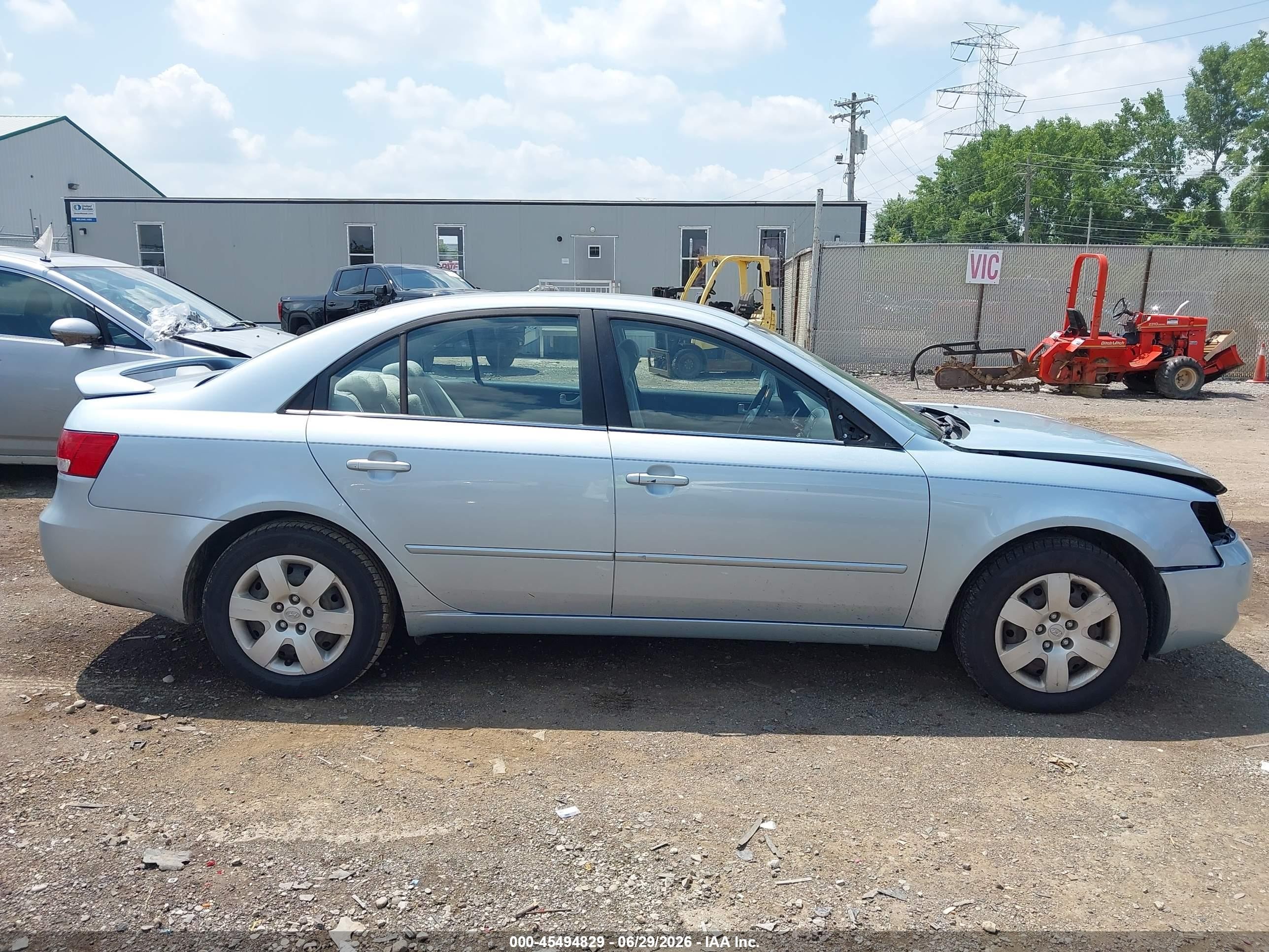 2007 Hyundai Sonata Gls/gls W/xm Light Blue vin: 5NPET46C87H232607