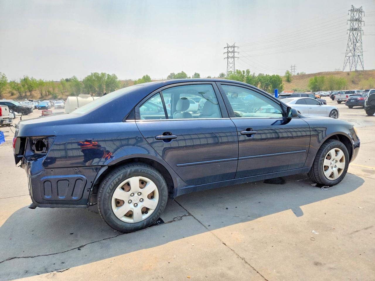 2007 Hyundai Sonata Gls Blue vin: 5NPET46C87H233532