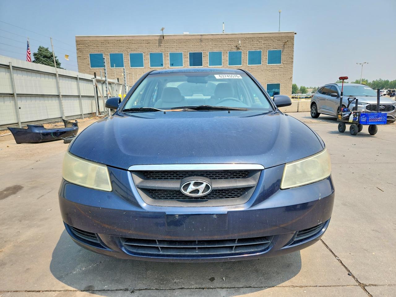 2007 Hyundai Sonata Gls Blue vin: 5NPET46C87H233532