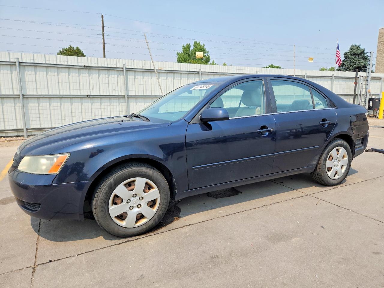2007 Hyundai Sonata Gls Blue vin: 5NPET46C87H233532