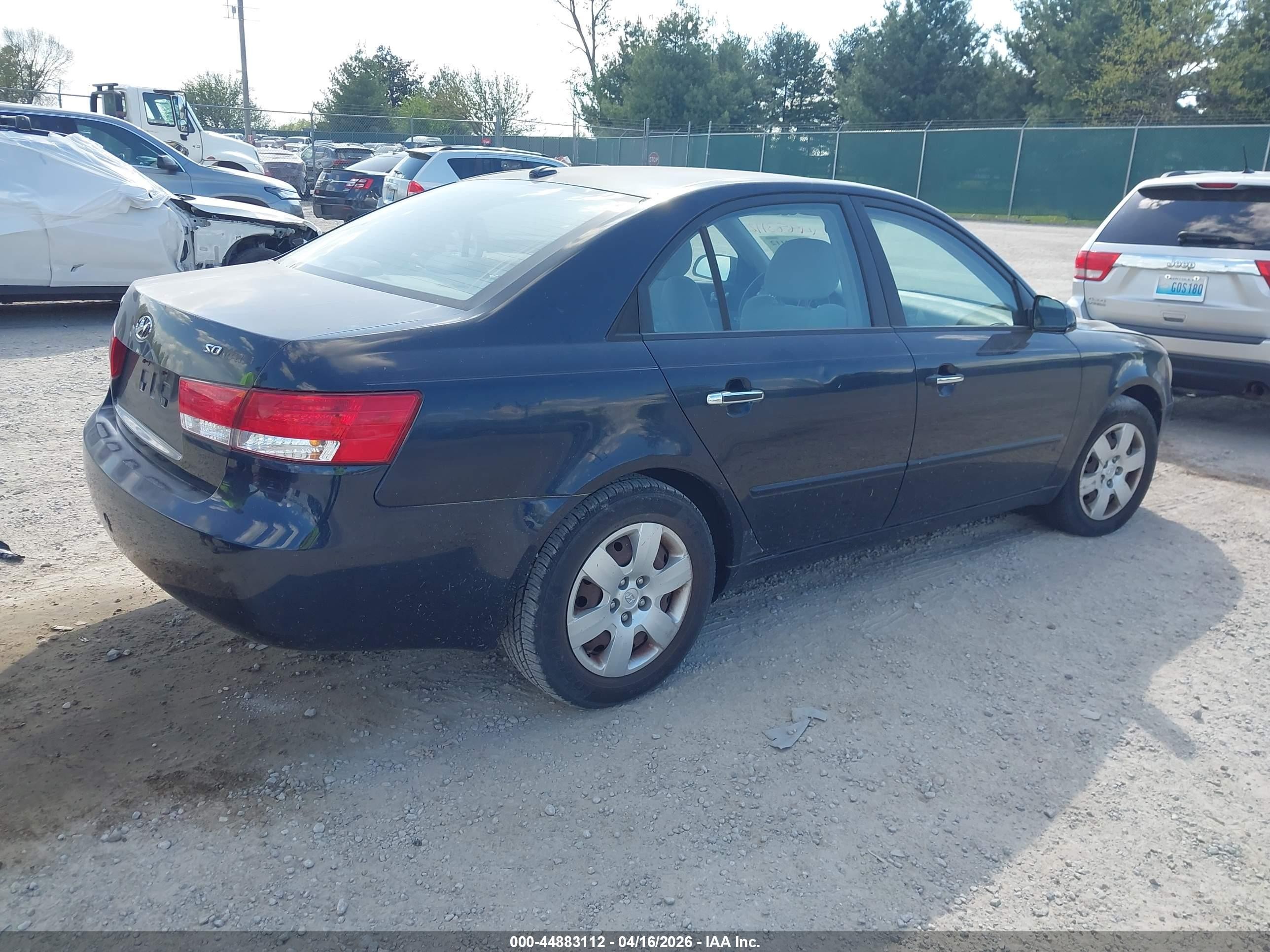 2007 Hyundai Sonata Gls Blue vin: 5NPET46C87H267180