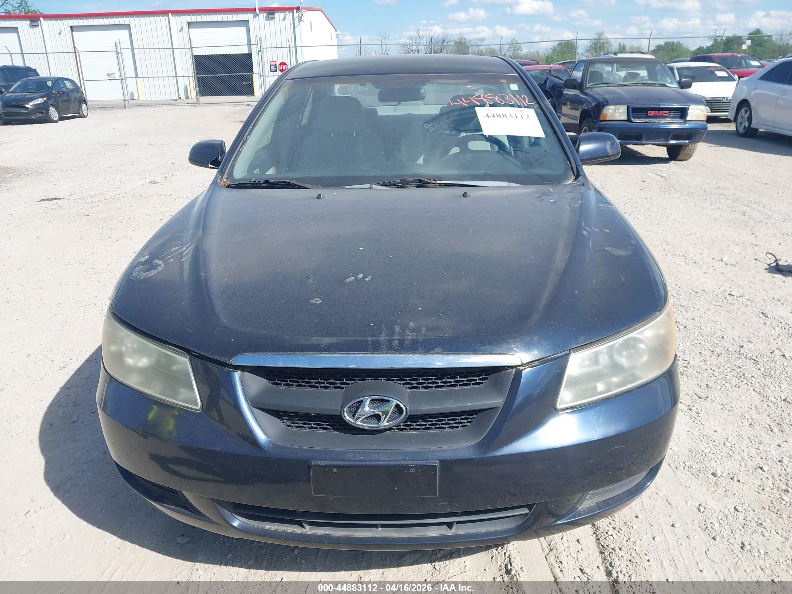2007 Hyundai Sonata Gls Blue vin: 5NPET46C87H267180