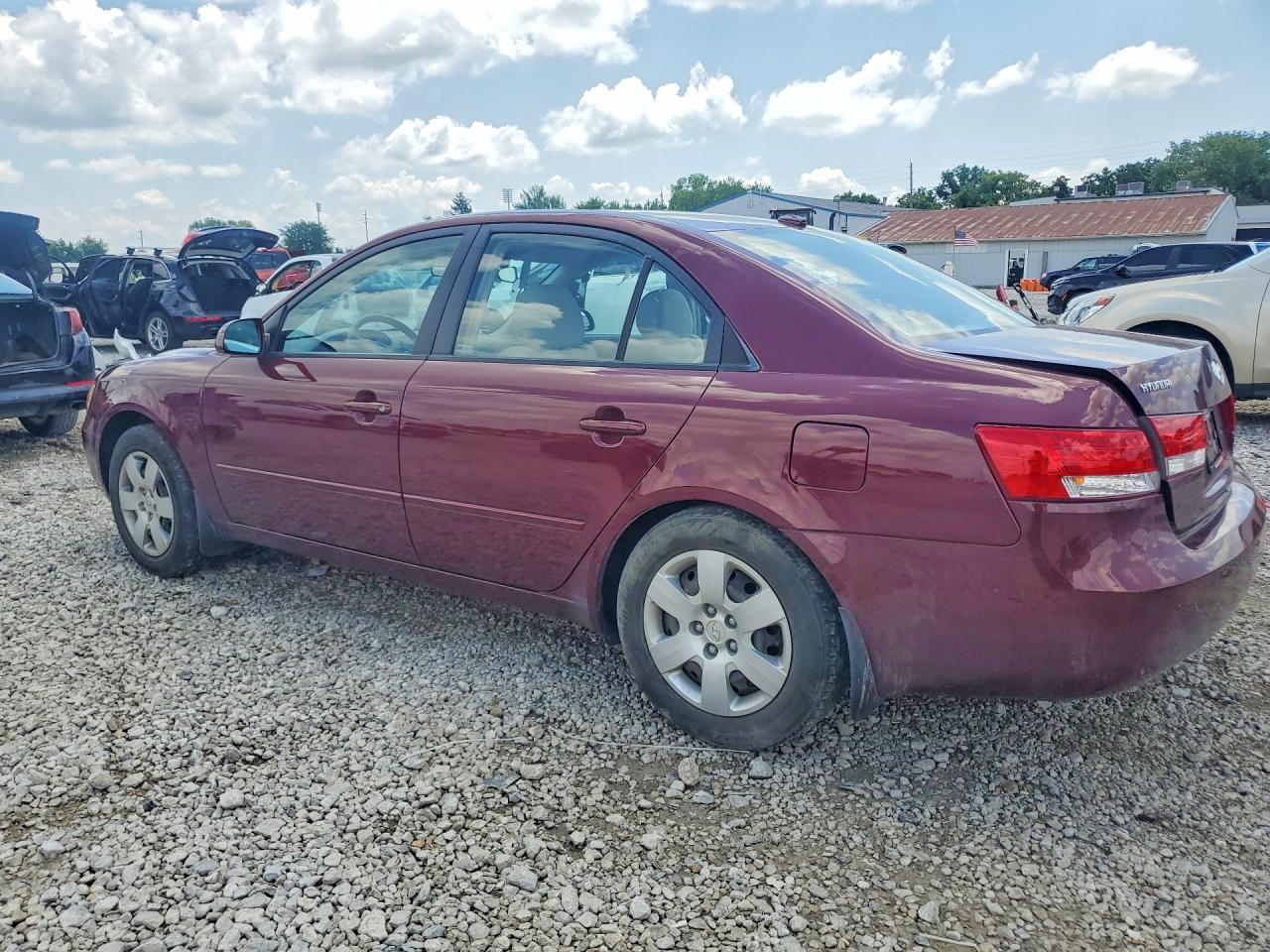 2007 Hyundai Sonata Gls Maroon vin: 5NPET46C87H281614
