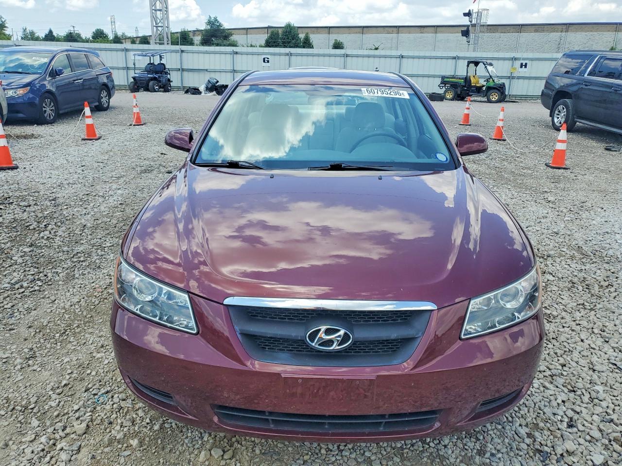 2007 Hyundai Sonata Gls Maroon vin: 5NPET46C87H281614