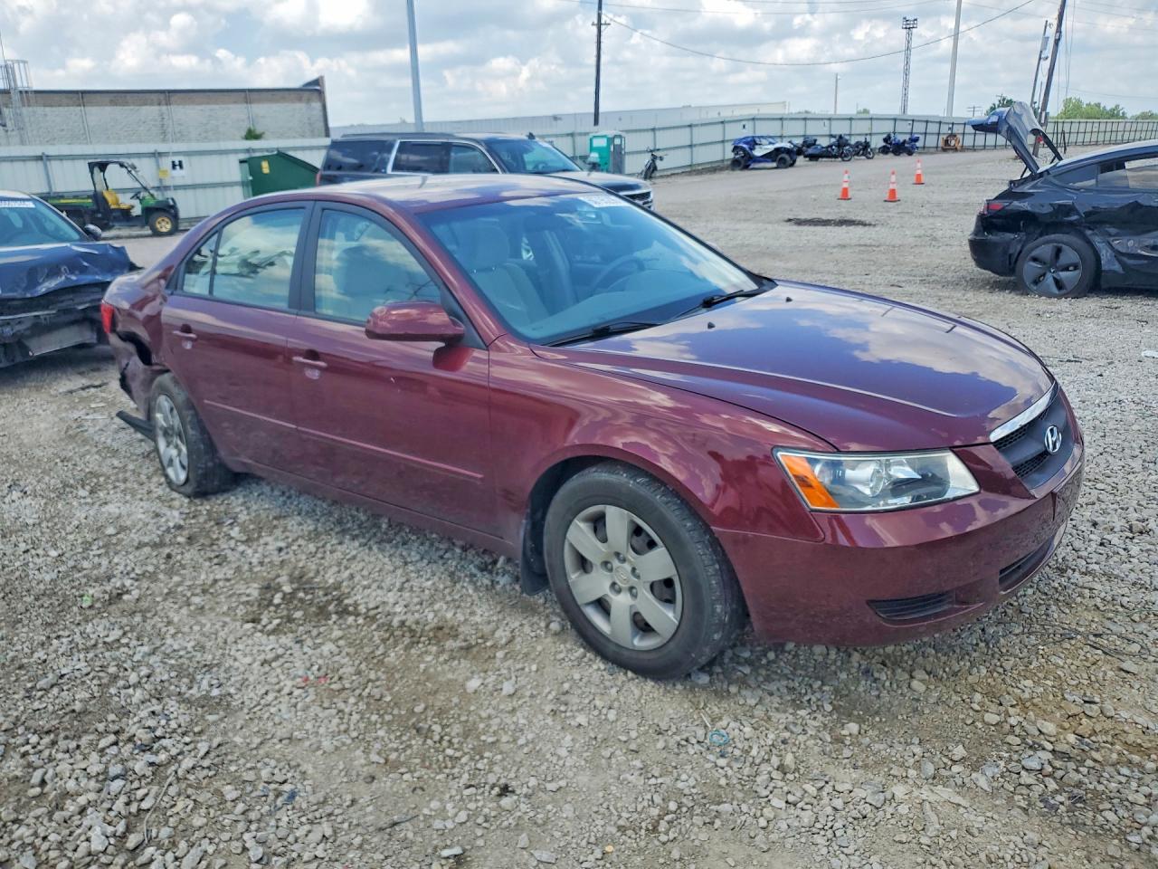 2007 Hyundai Sonata Gls Maroon vin: 5NPET46C87H281614